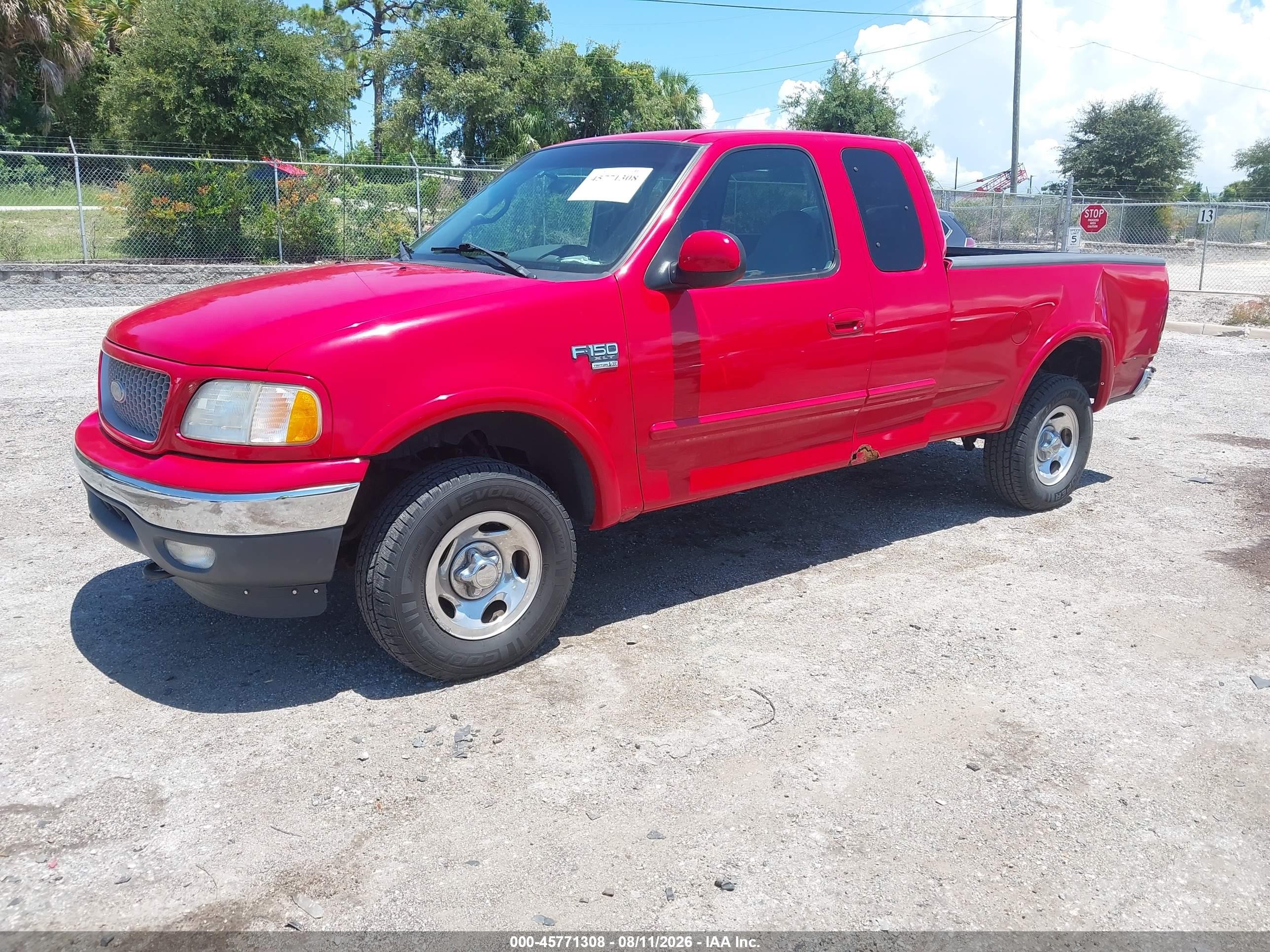 1999 Ford F-150 Lariat/work Series/xl/xlt Red vin: 1FTRX18W1XNA78575
