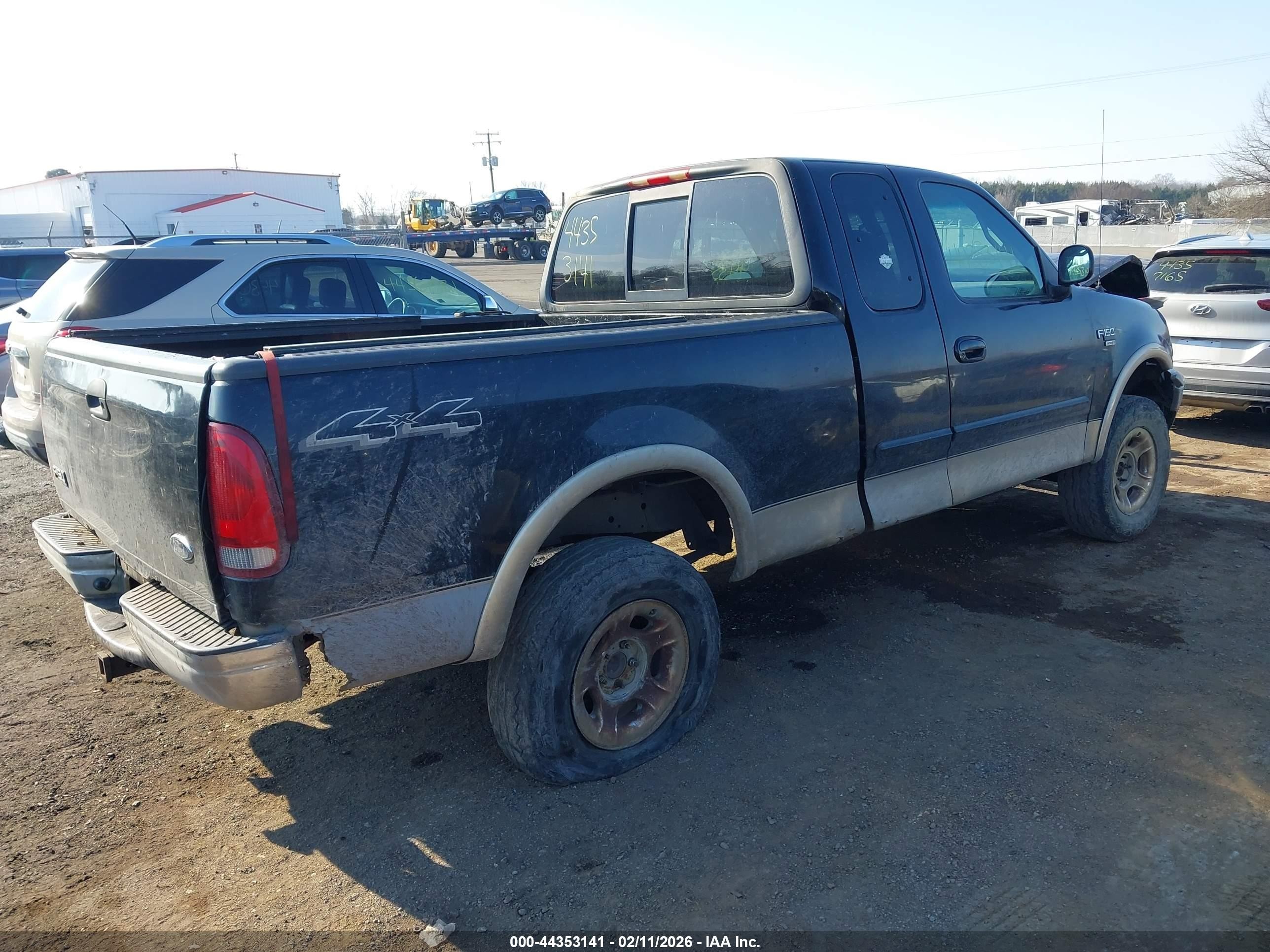 2000 Ford F-150 Lariat/work Series/xl/xlt Black vin: 1FTRX18W1YNA99010