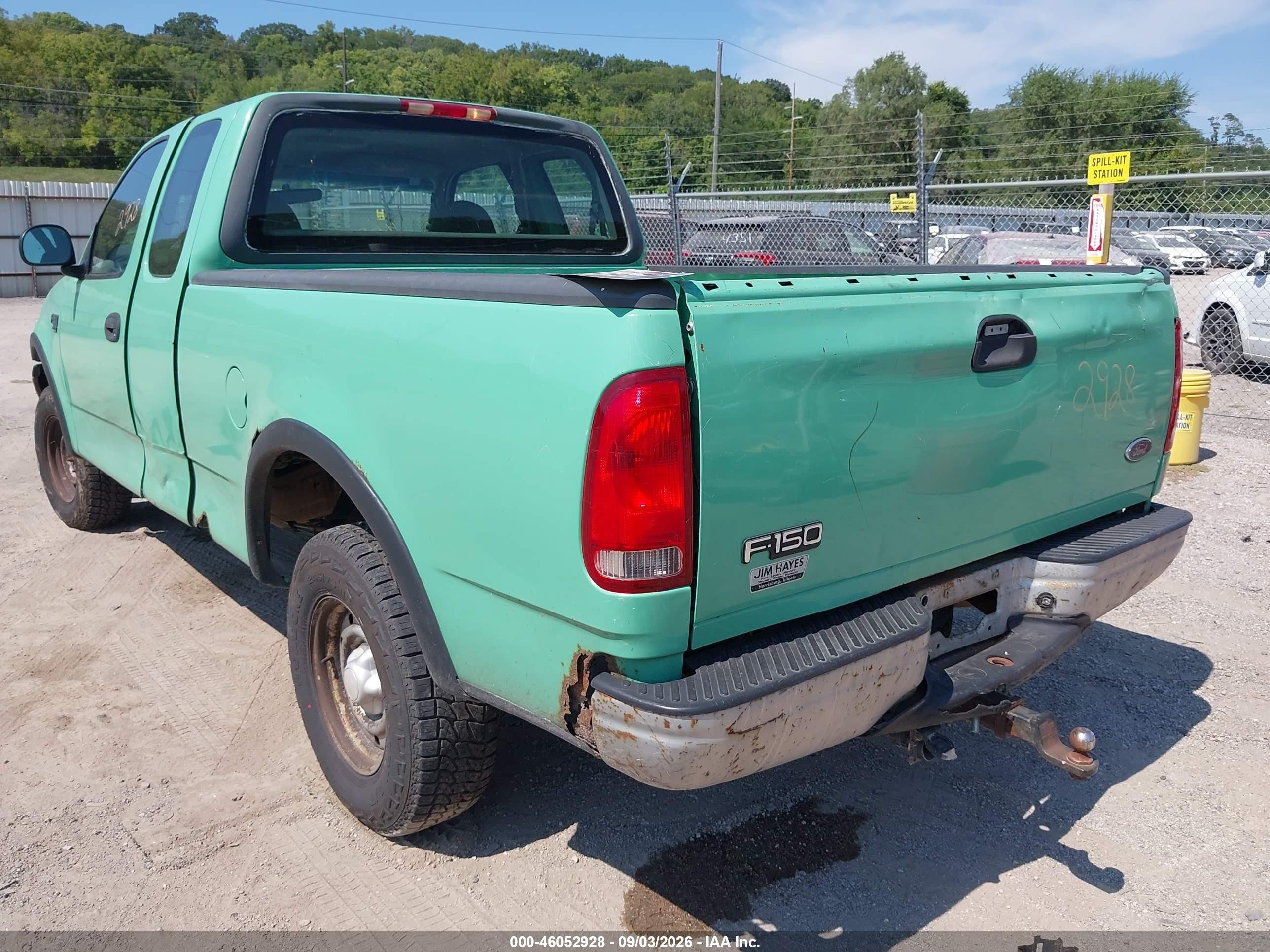 2000 Ford F-150 Lariat/work Series/xl/xlt Teal vin: 1FTRX18W2YKB09268