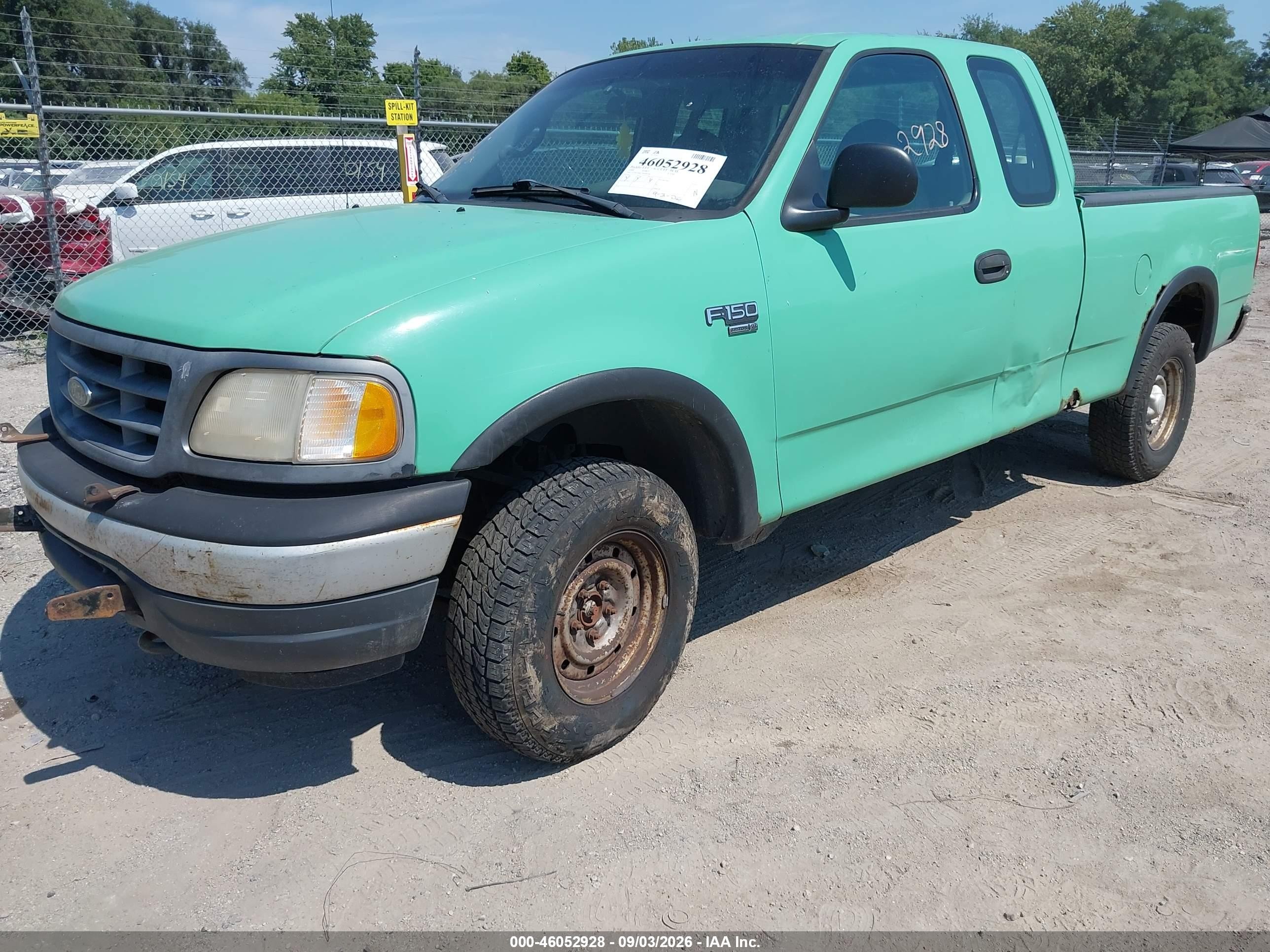 2000 Ford F-150 Lariat/work Series/xl/xlt Teal vin: 1FTRX18W2YKB09268