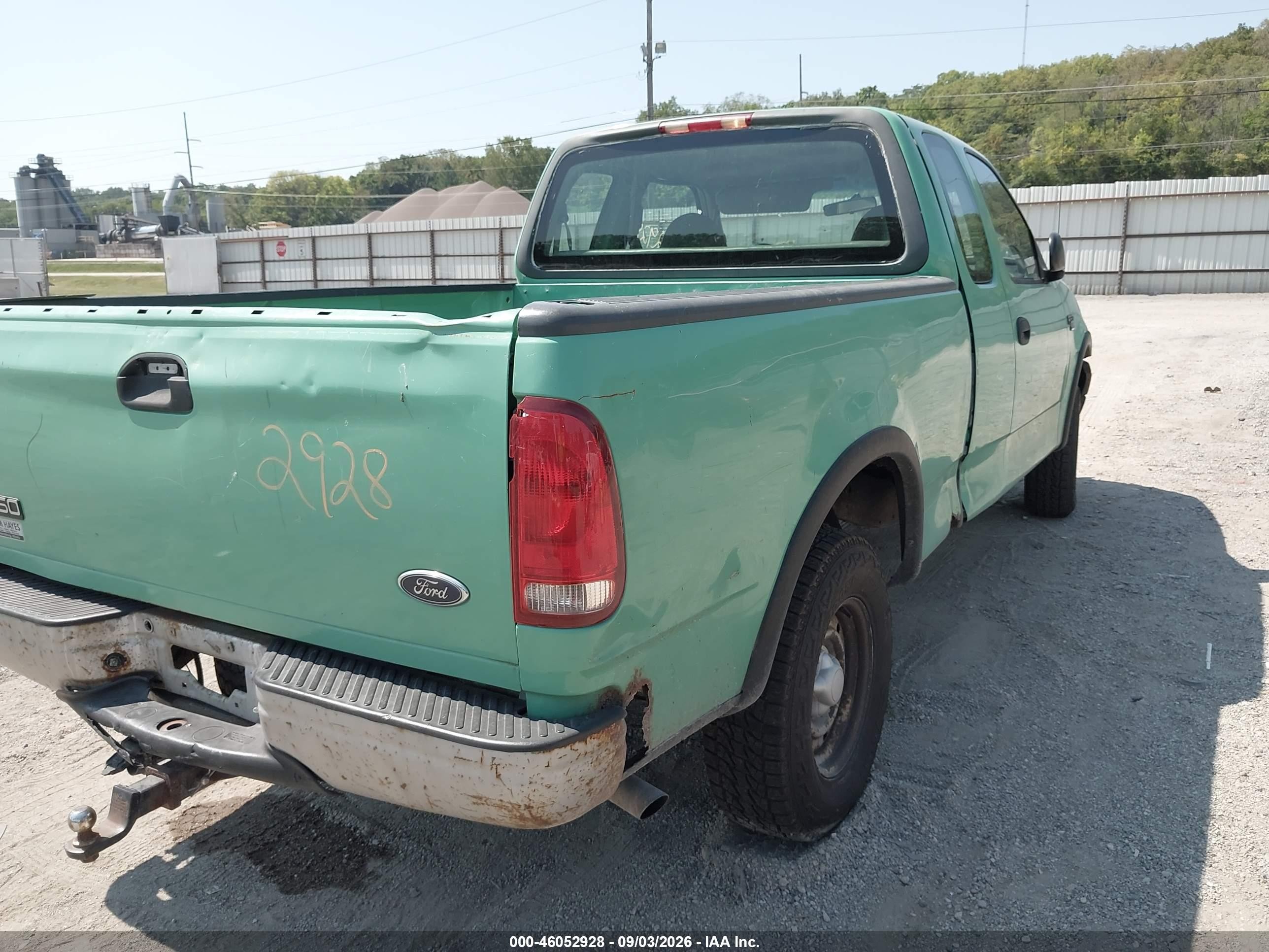 2000 Ford F-150 Lariat/work Series/xl/xlt Teal vin: 1FTRX18W2YKB09268