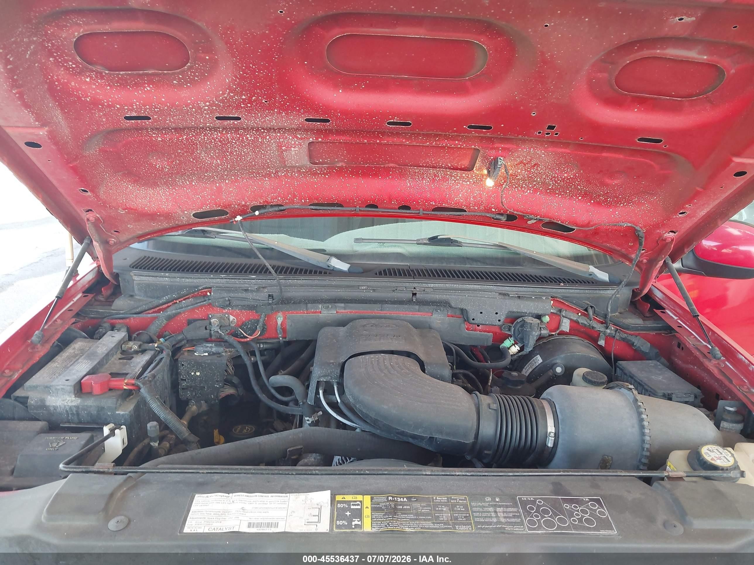 2003 Ford F-150 Lariat/xl/xlt Red vin: 1FTRX18W33NB86190