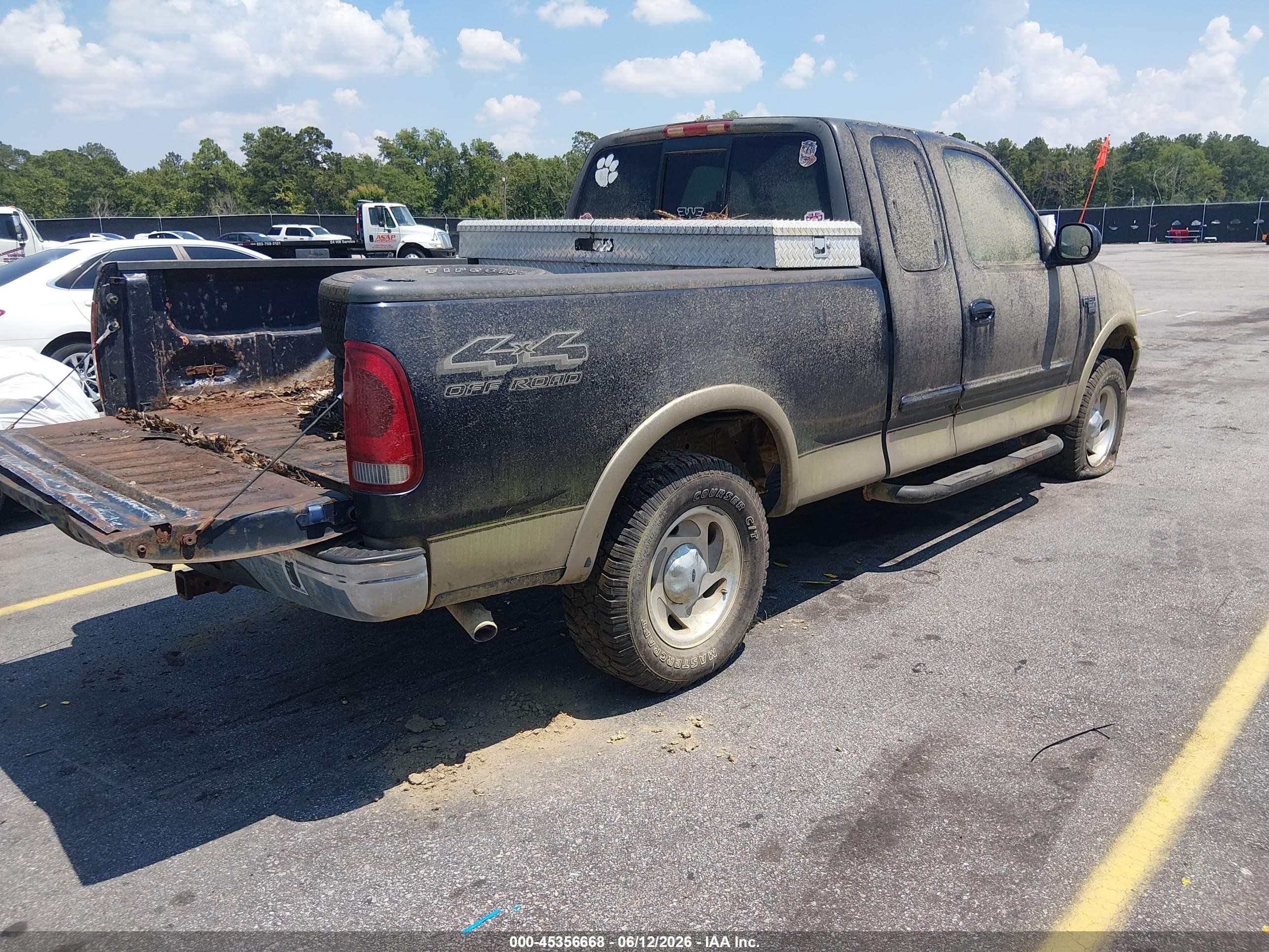 2000 Ford F-150 Lariat/work Series/xl/xlt Black vin: 1FTRX18W3YNA55400