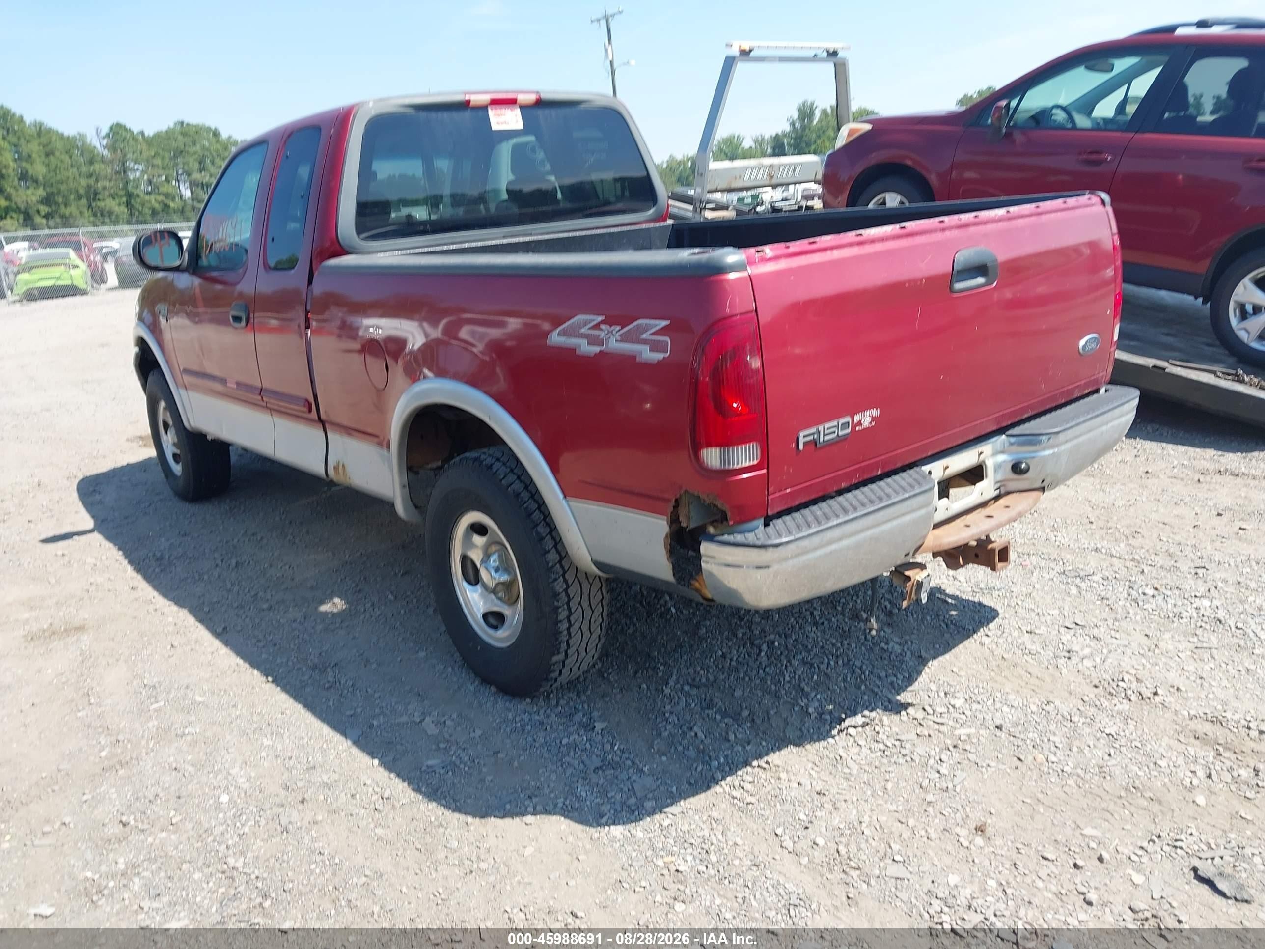 2002 Ford F-150 Lariat/xl/xlt Красный vin: 1FTRX18W42NA84136