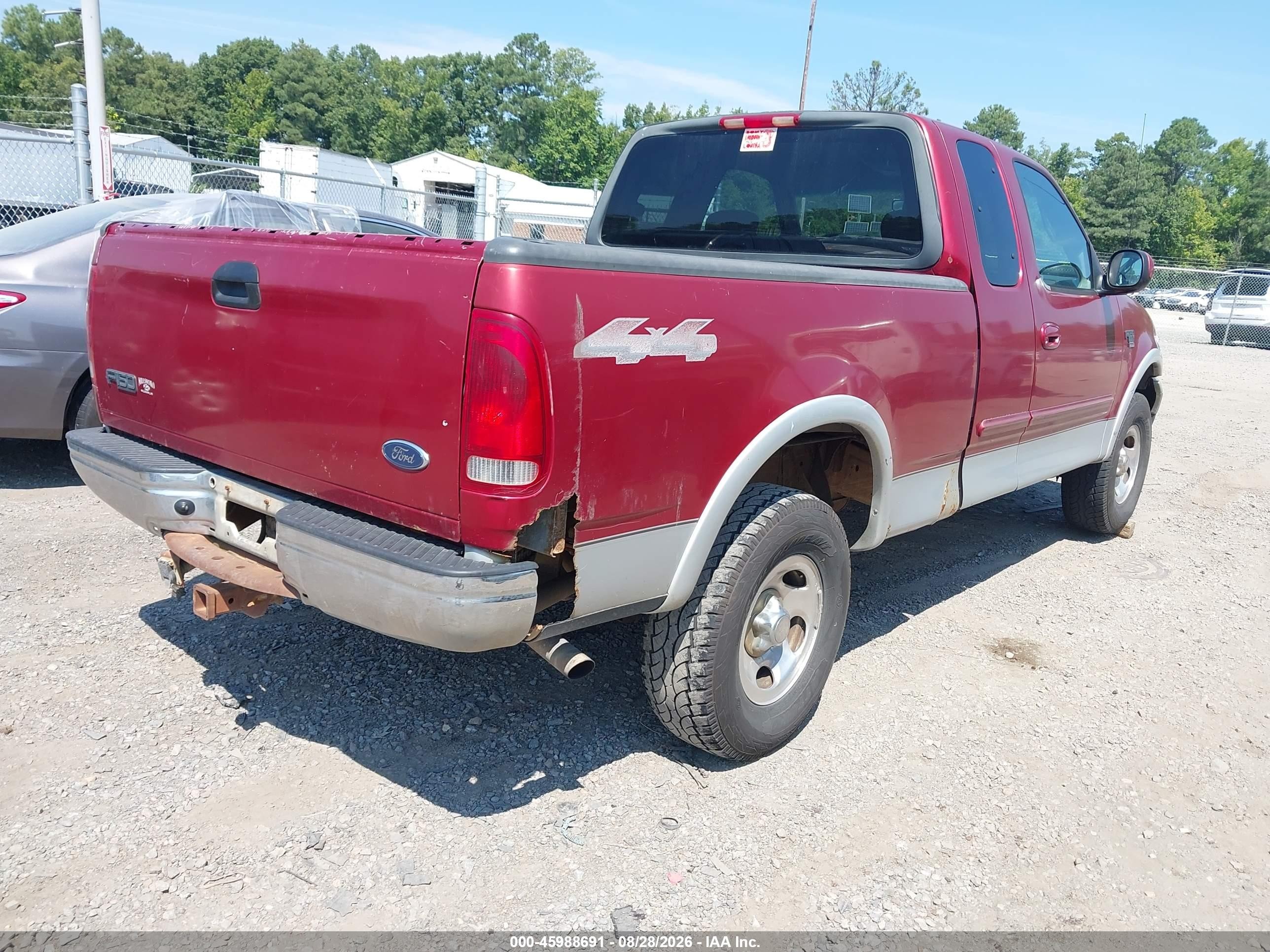 2002 Ford F-150 Lariat/xl/xlt Красный vin: 1FTRX18W42NA84136