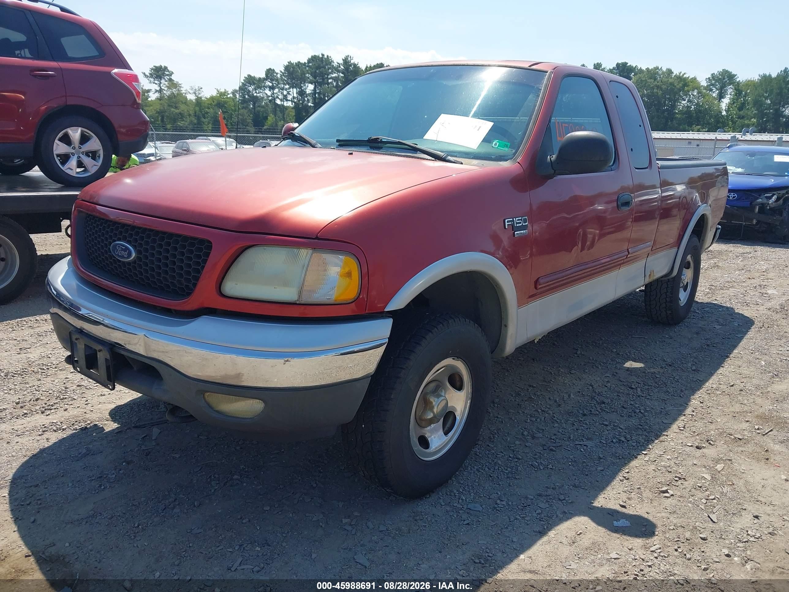 2002 Ford F-150 Lariat/xl/xlt Красный vin: 1FTRX18W42NA84136