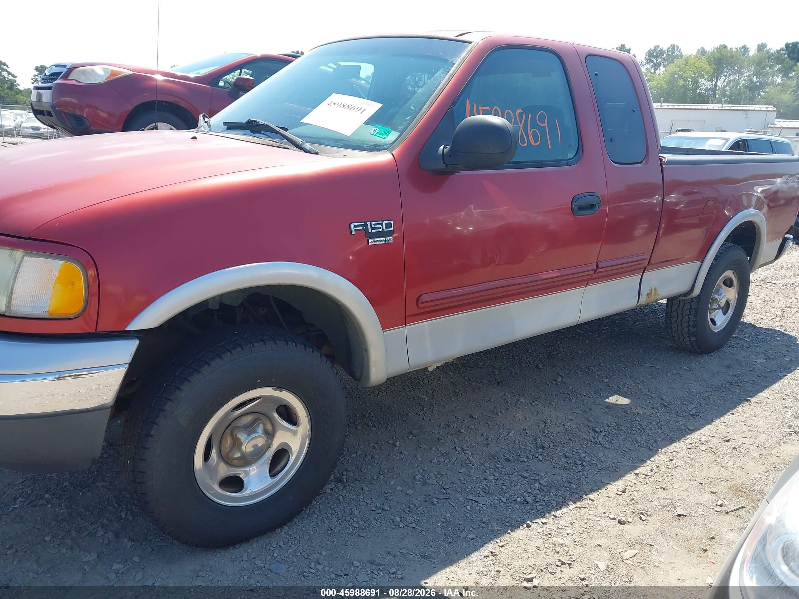2002 Ford F-150 Lariat/xl/xlt Красный vin: 1FTRX18W42NA84136