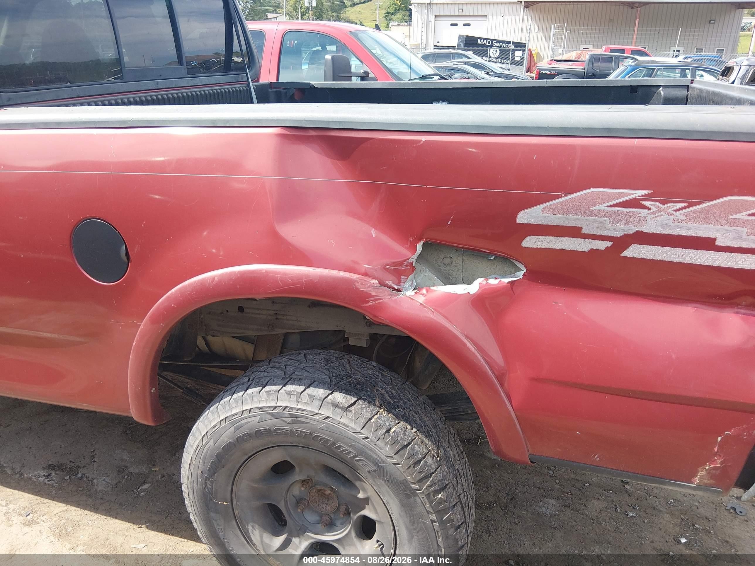 1999 Ford F-150 Lariat/work Series/xl/xlt Red vin: 1FTRX18W4XNB75396