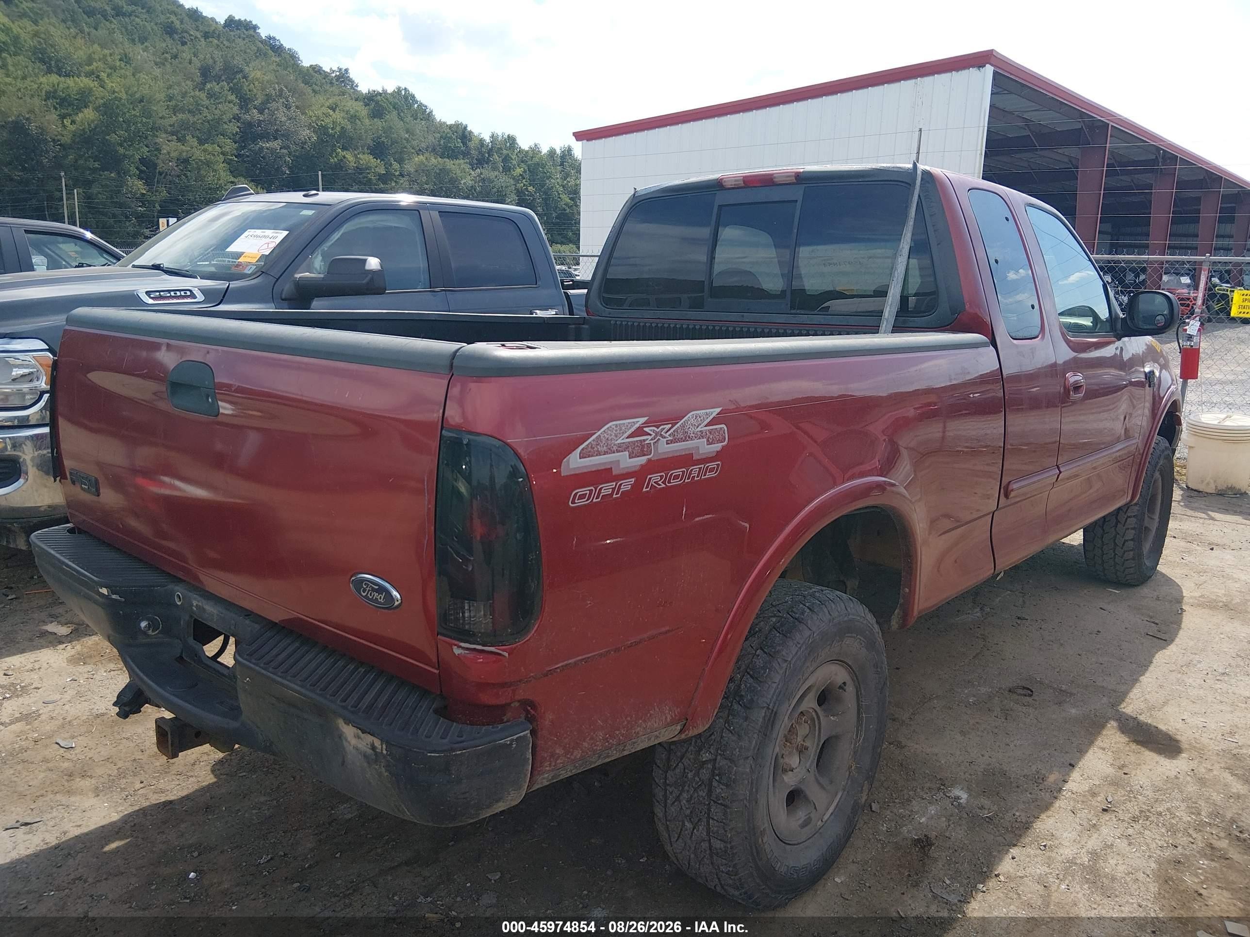1999 Ford F-150 Lariat/work Series/xl/xlt Red vin: 1FTRX18W4XNB75396