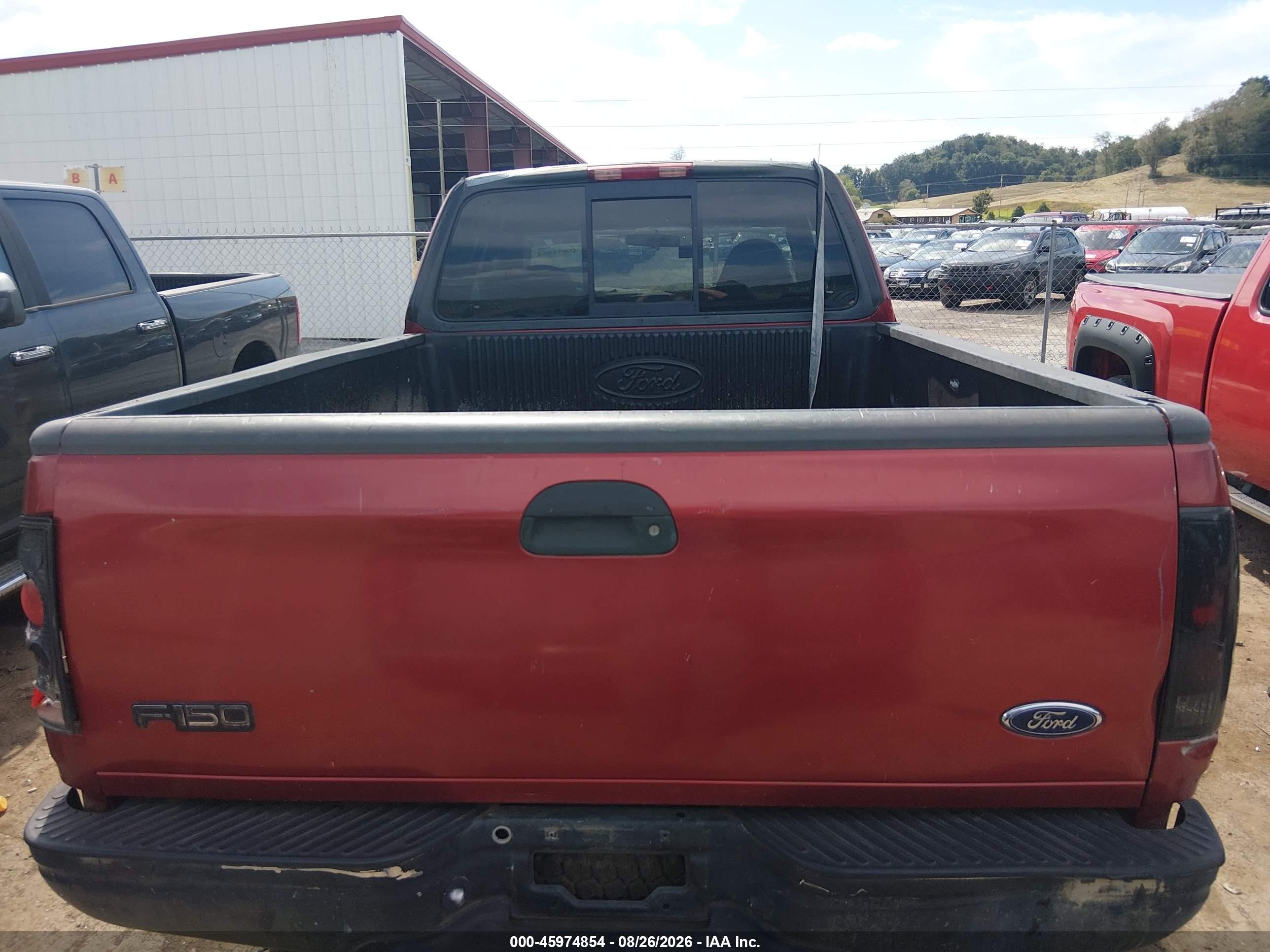 1999 Ford F-150 Lariat/work Series/xl/xlt Red vin: 1FTRX18W4XNB75396