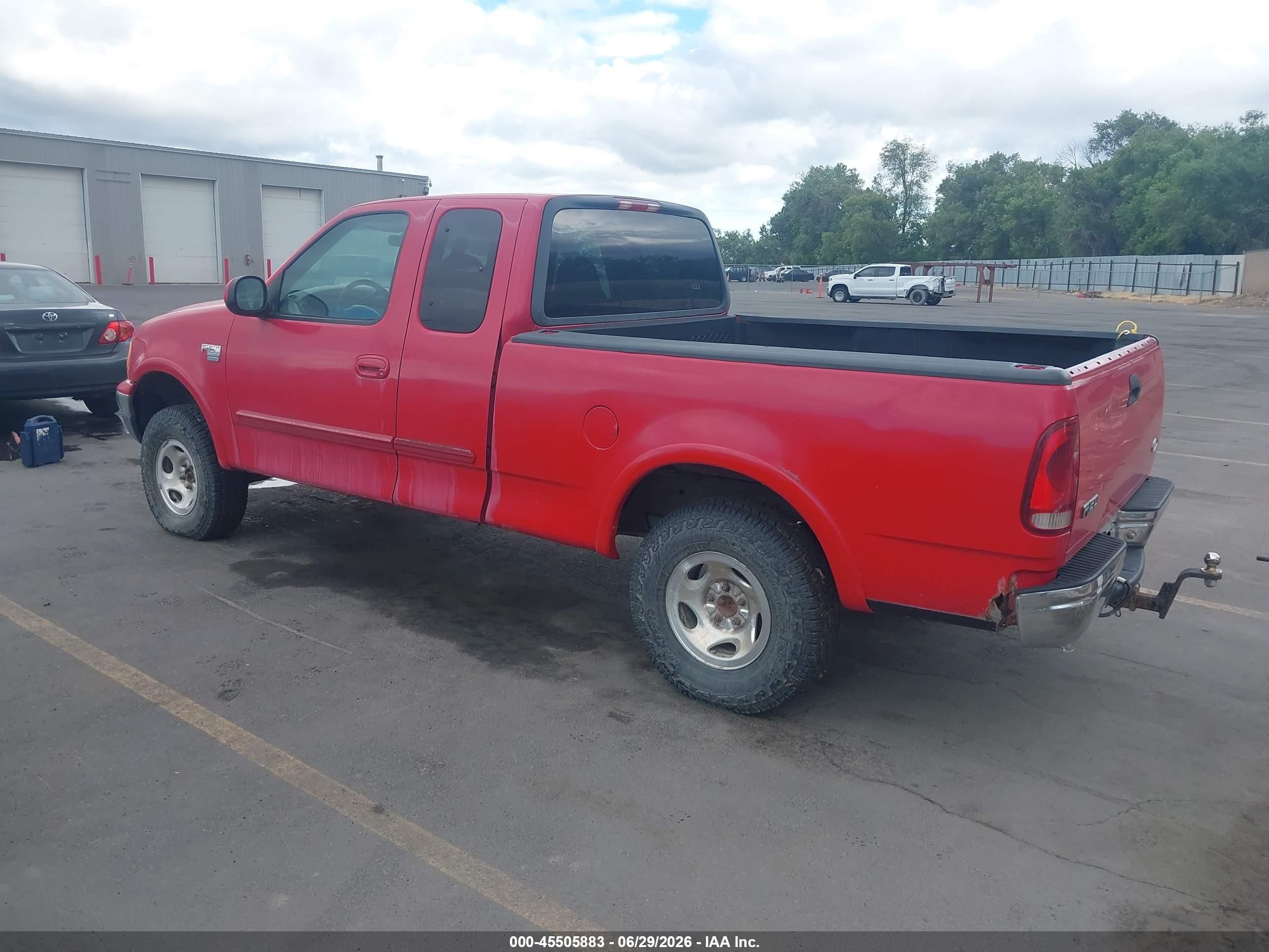 1999 Ford F-150 Lariat/work Series/xl/xlt Red vin: 1FTRX18W5XKA07249