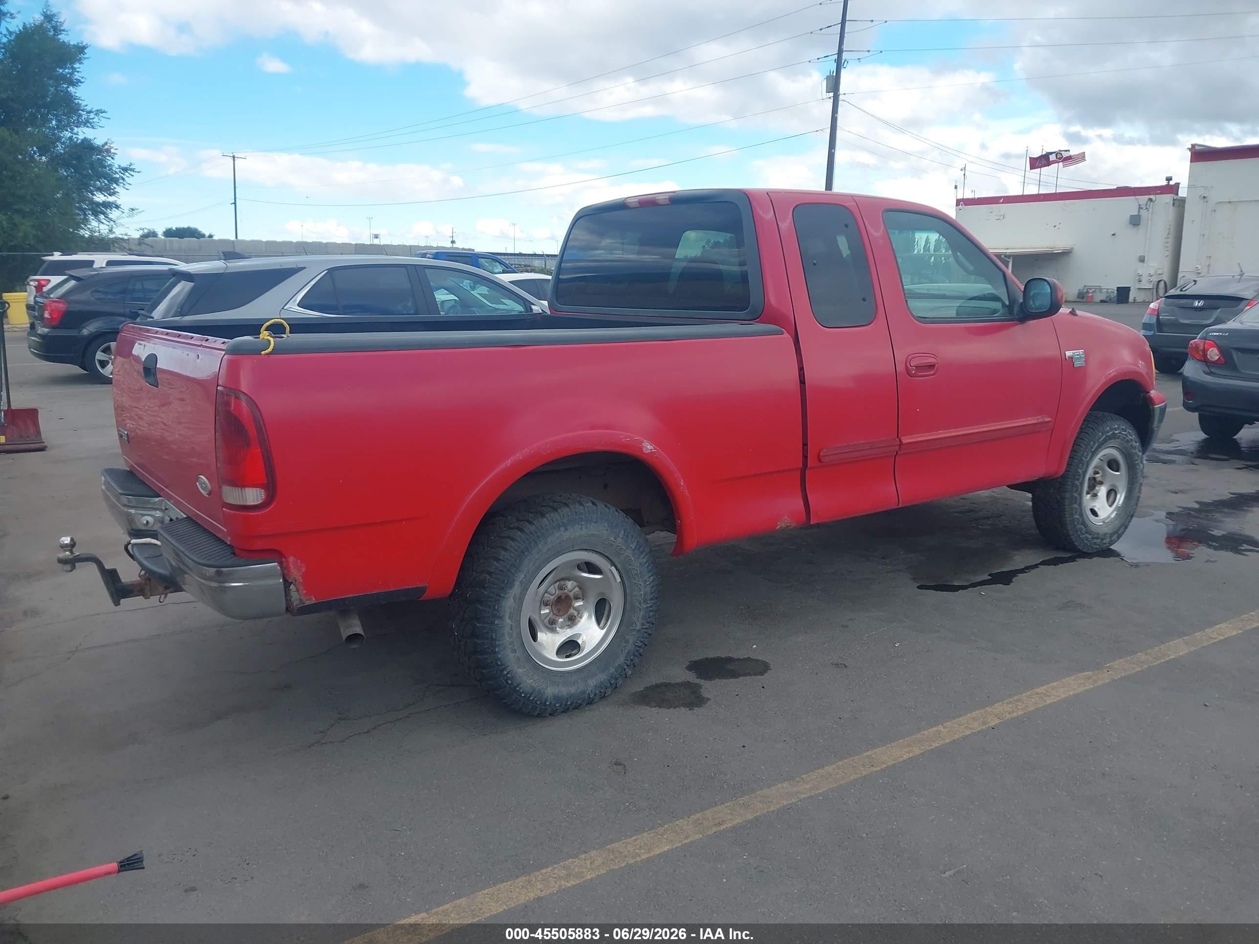 1999 Ford F-150 Lariat/work Series/xl/xlt Red vin: 1FTRX18W5XKA07249