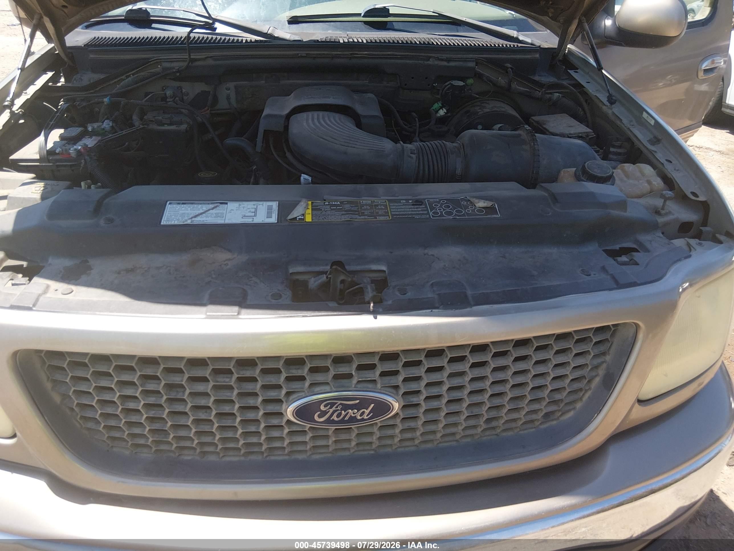 2001 Ford F-150 Lariat/xl/xlt Tan vin: 1FTRX18W71NB58504