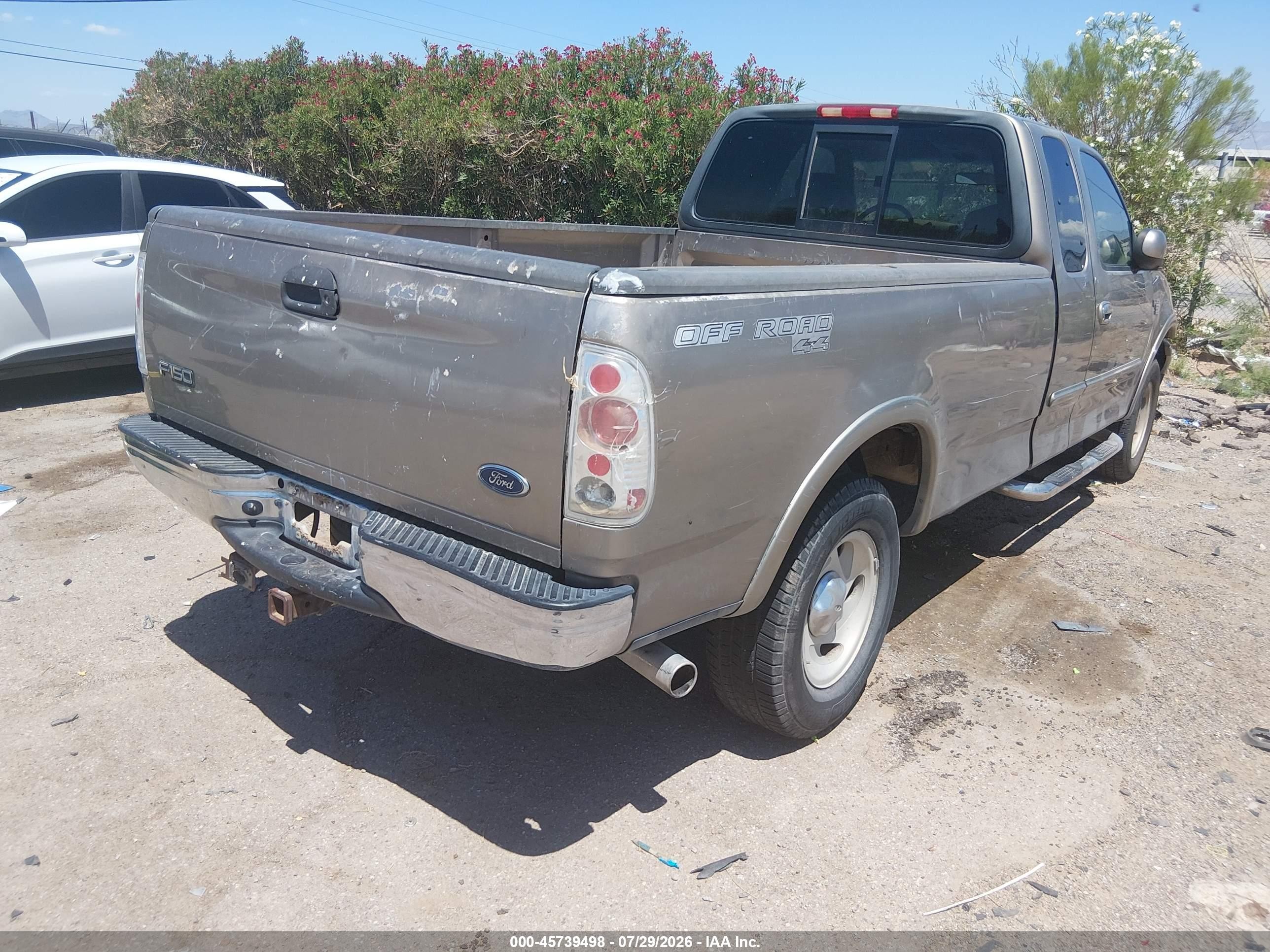 2001 Ford F-150 Lariat/xl/xlt Tan vin: 1FTRX18W71NB58504