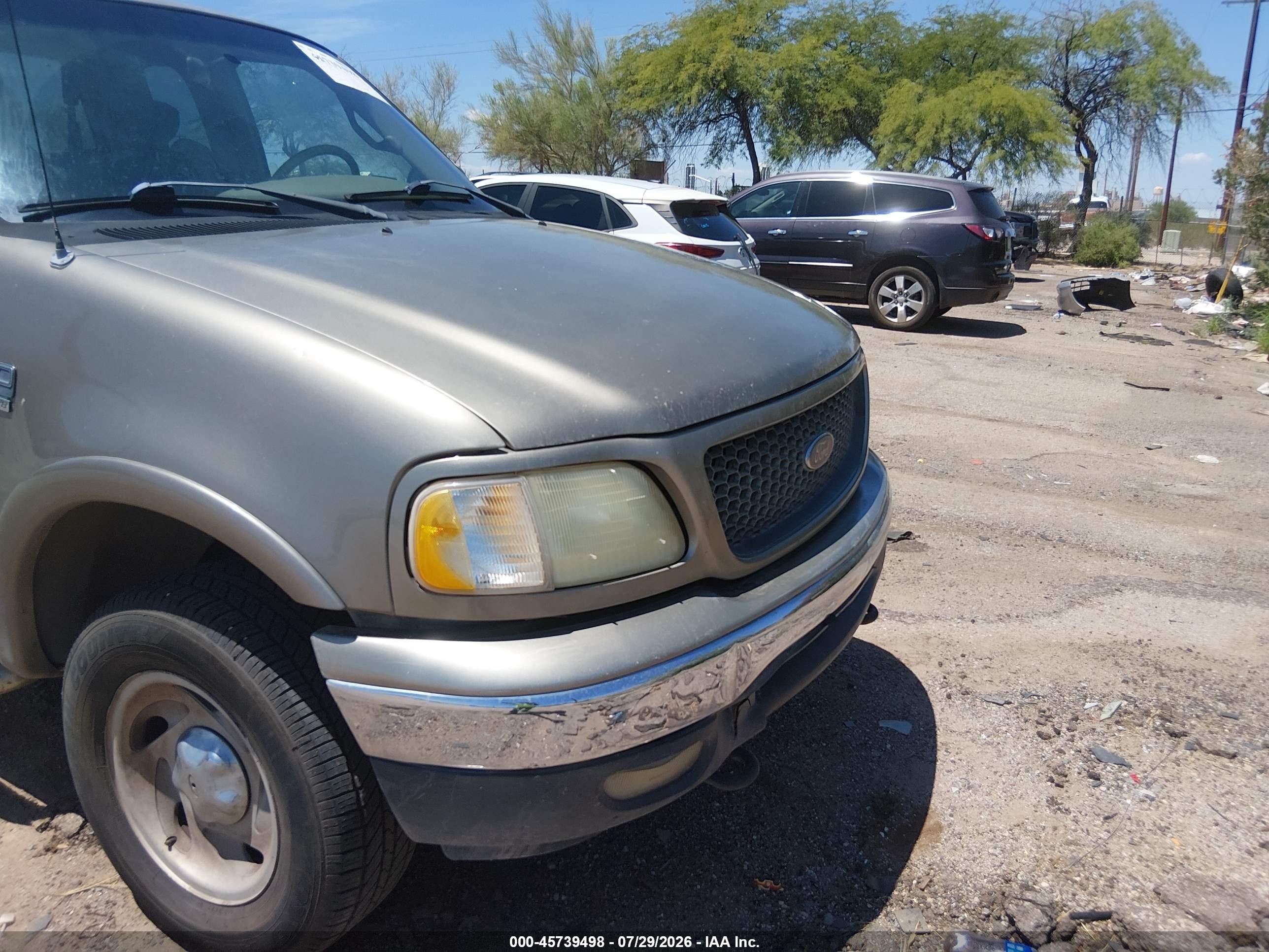 2001 Ford F-150 Lariat/xl/xlt Tan vin: 1FTRX18W71NB58504