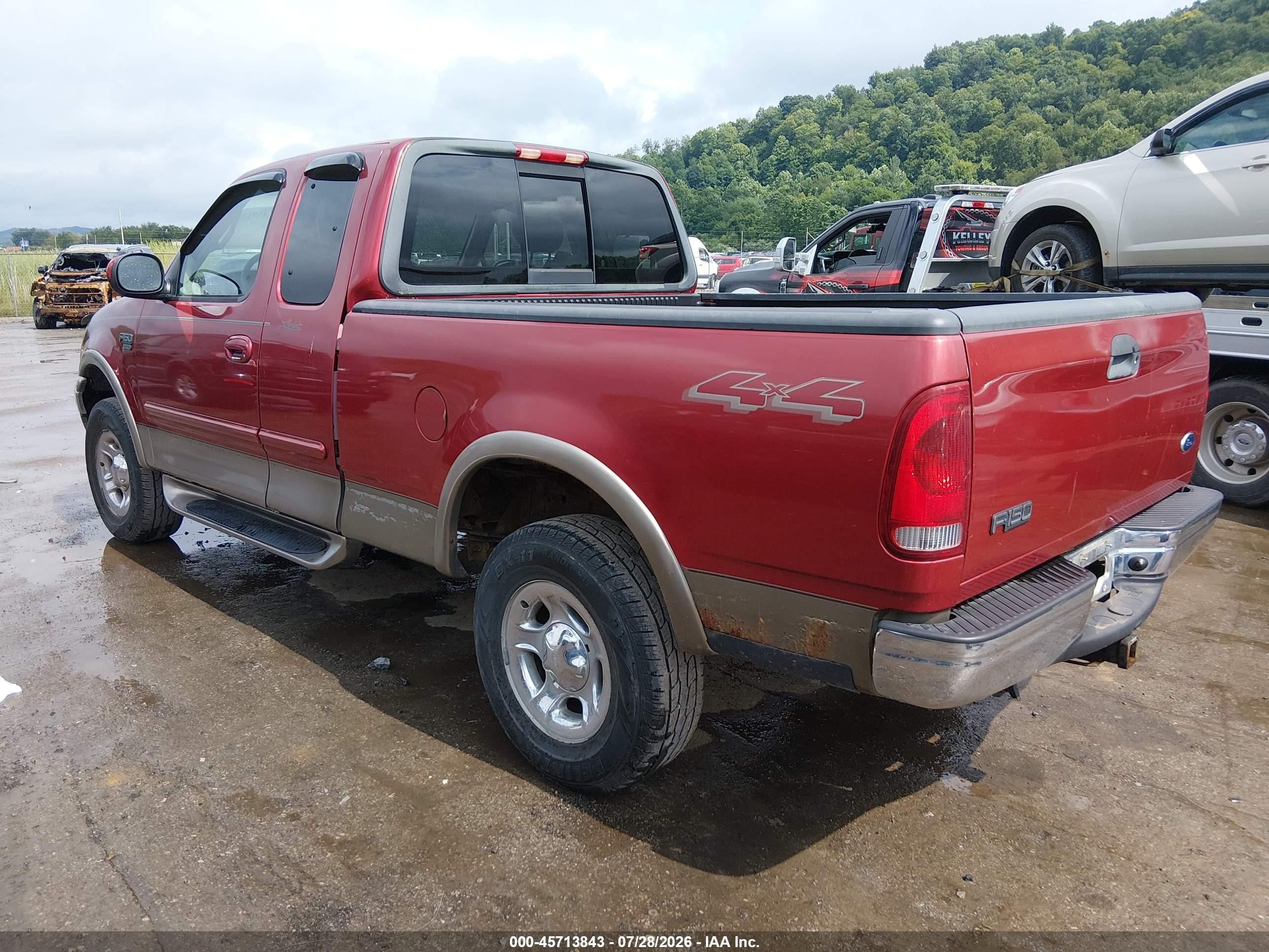 2002 Ford F-150 Lariat/xl/xlt Red vin: 1FTRX18W72NA62759