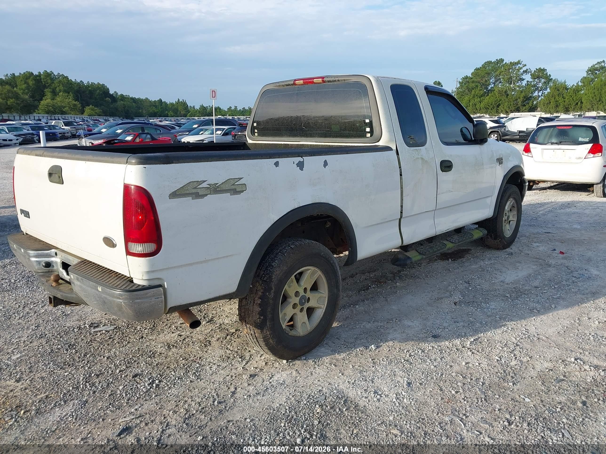 2002 Ford F-150 Lariat/xl/xlt White vin: 1FTRX18W72NB49688