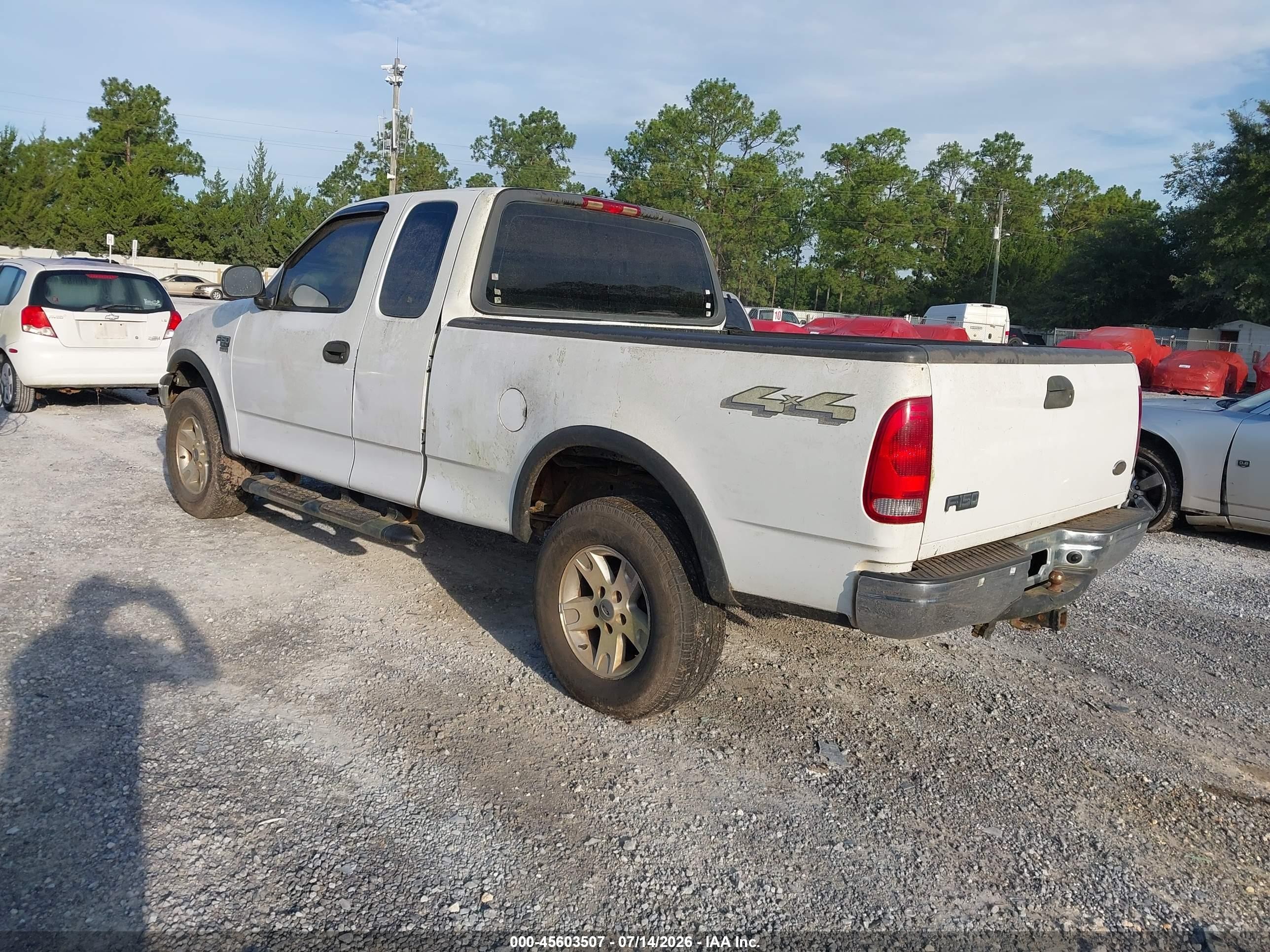 2002 Ford F-150 Lariat/xl/xlt White vin: 1FTRX18W72NB49688