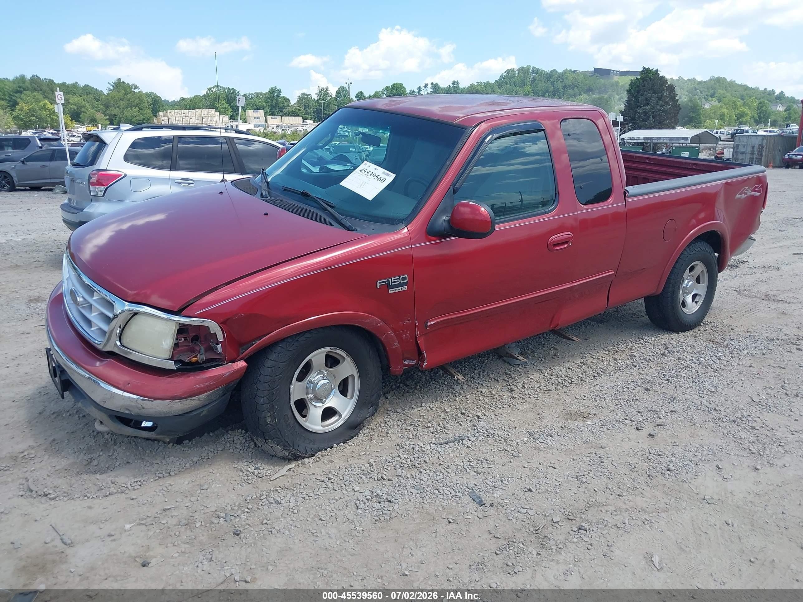 2000 Ford F150   Red vin: 1FTRX18W7YNA47056