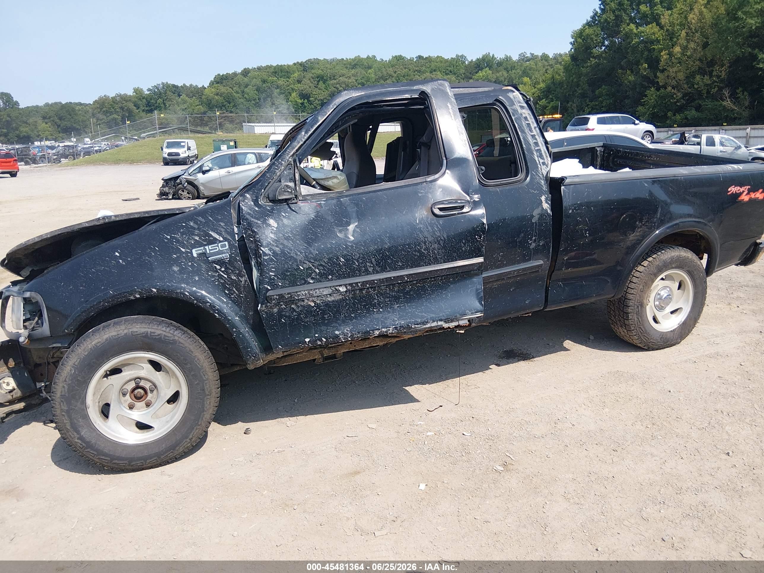 1999 Ford F-150 Lariat/work Series/xl/xlt Black vin: 1FTRX18W8XNB10454