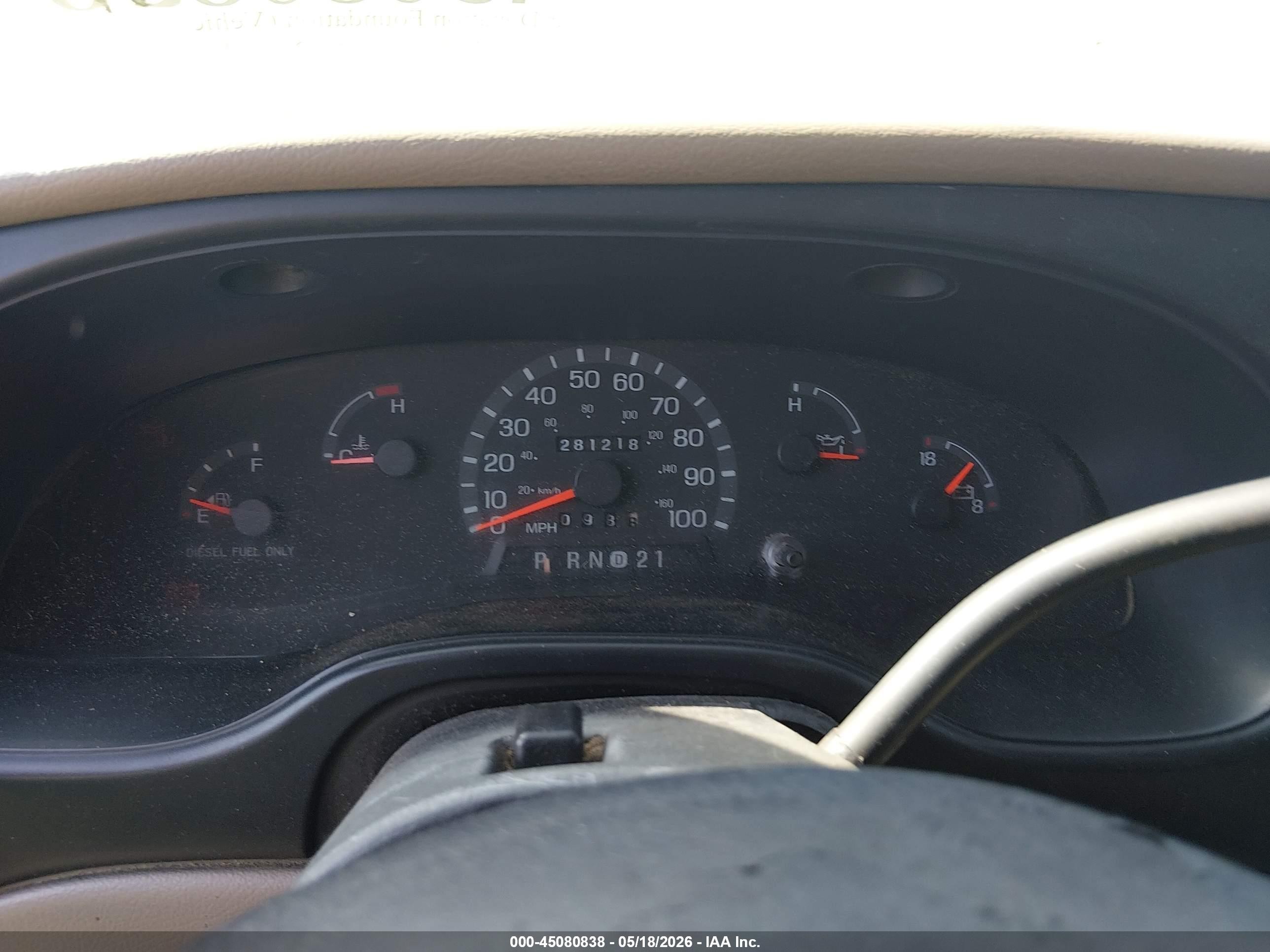 2000 Ford E-350 Super Duty Commercial/recreational Золотой vin: 1FTSE34F4YHB40169