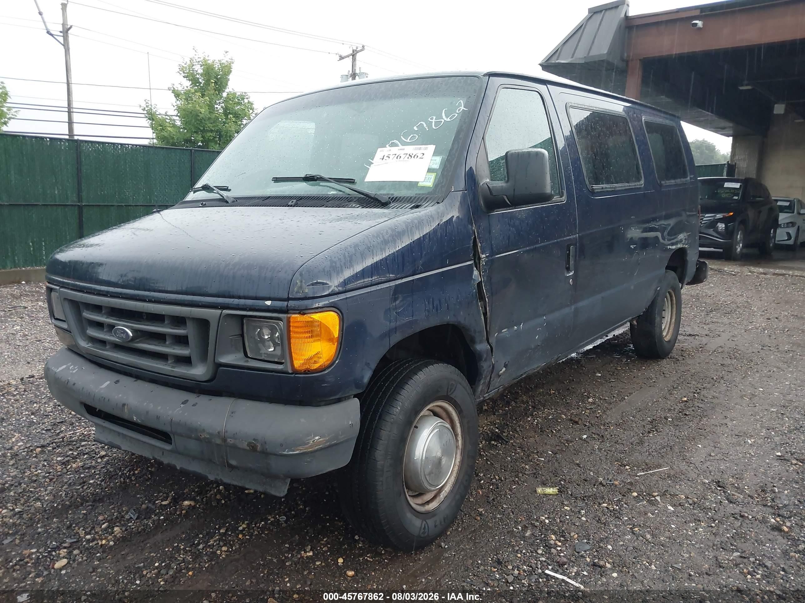 2003 Ford E-350 Super Duty Commercial/recreational Blue vin: 1FTSE34L03HC06201