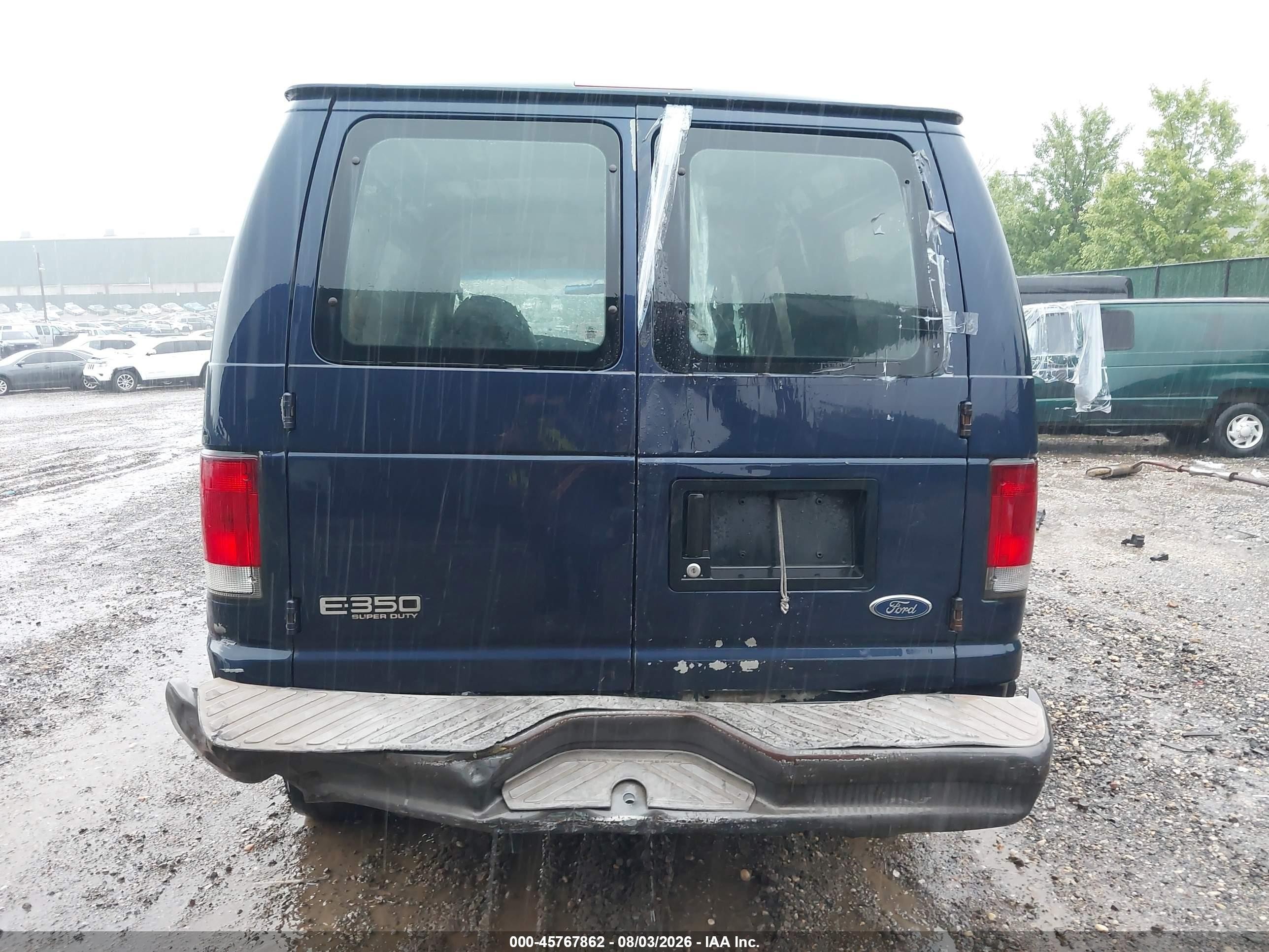 2003 Ford E-350 Super Duty Commercial/recreational Blue vin: 1FTSE34L03HC06201