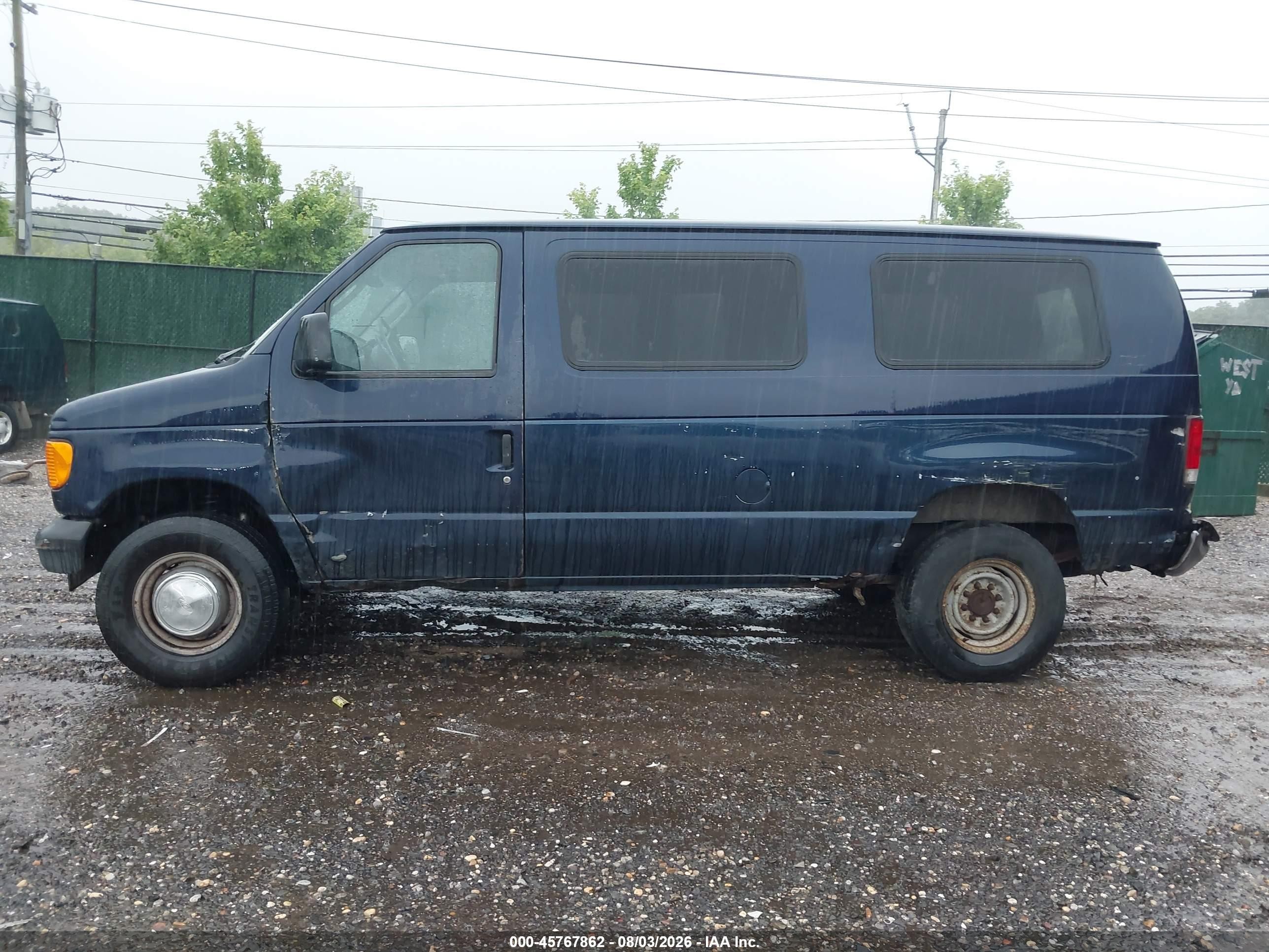 2003 Ford E-350 Super Duty Commercial/recreational Blue vin: 1FTSE34L03HC06201