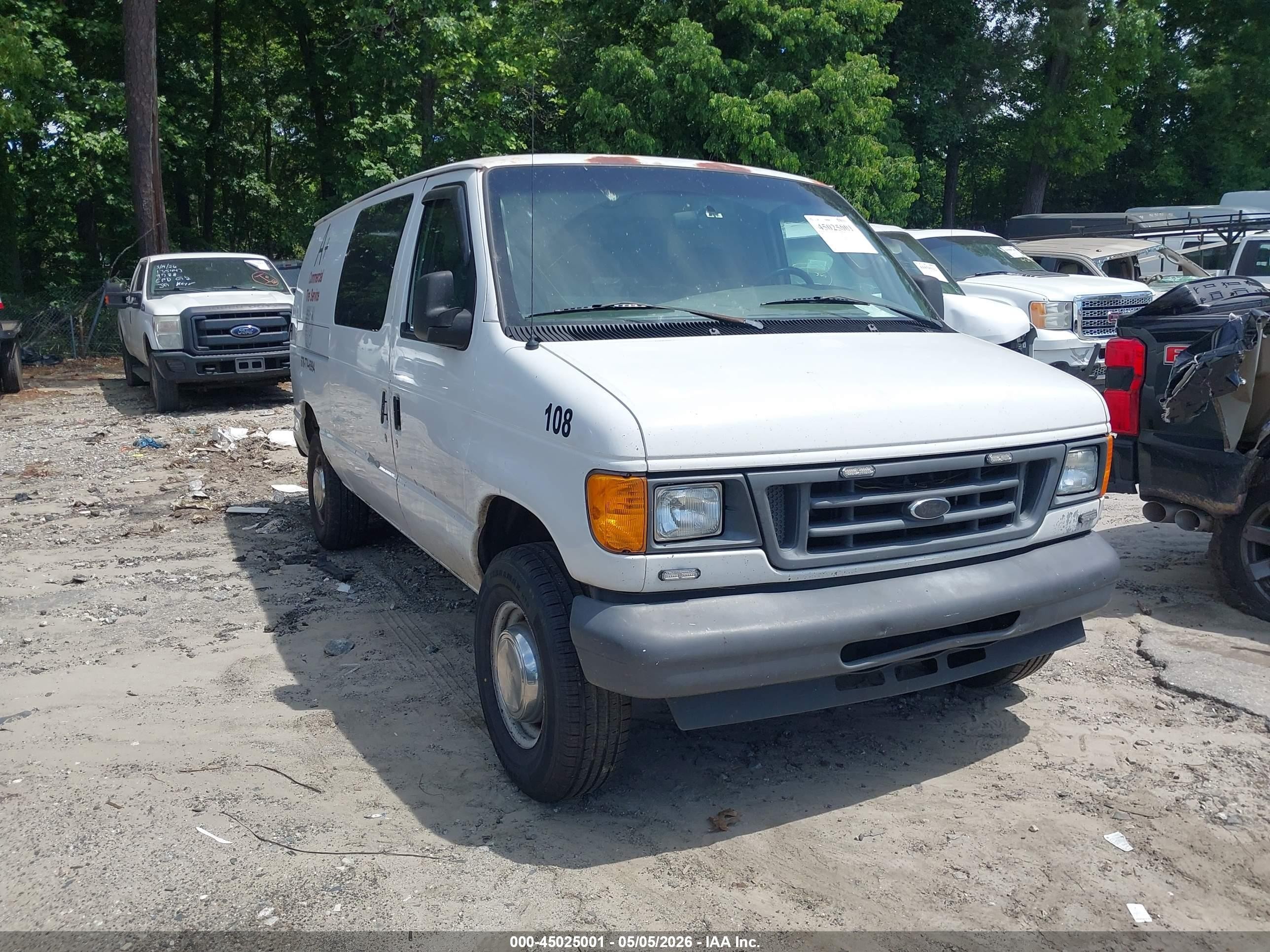 2006 Ford E-350 Super Duty Commercial/recreational White vin: 1FTSE34L16HA07517