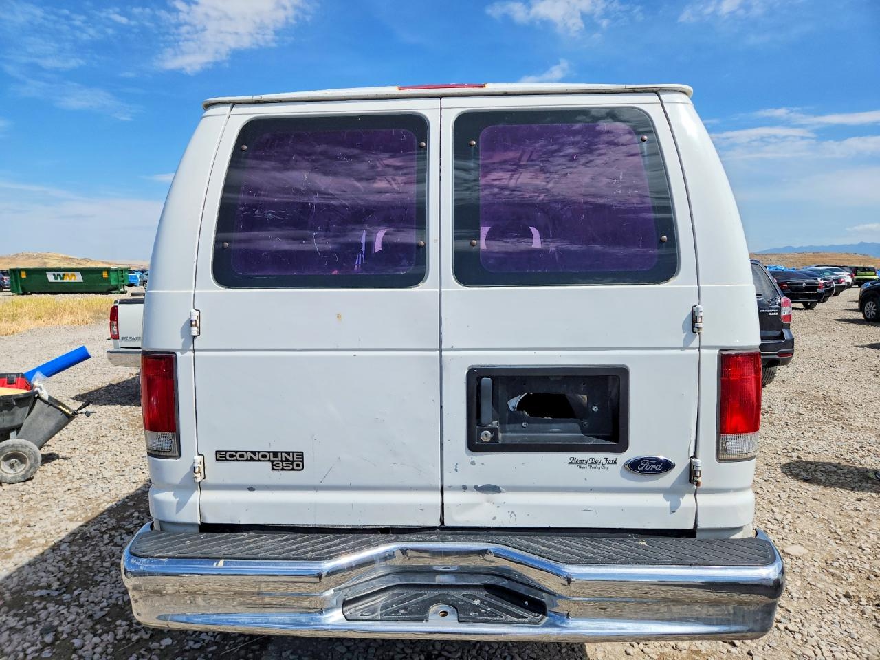 1998 Ford Econoline E350 Van White vin: 1FTSE34L3WHB27397
