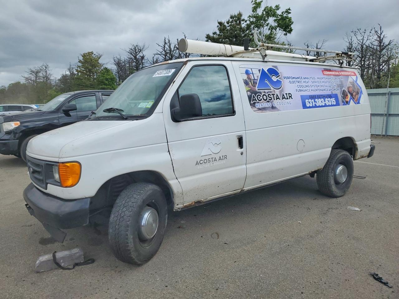2006 Ford Econoline E350 Super Duty Van White vin: 1FTSE34L96HB35116