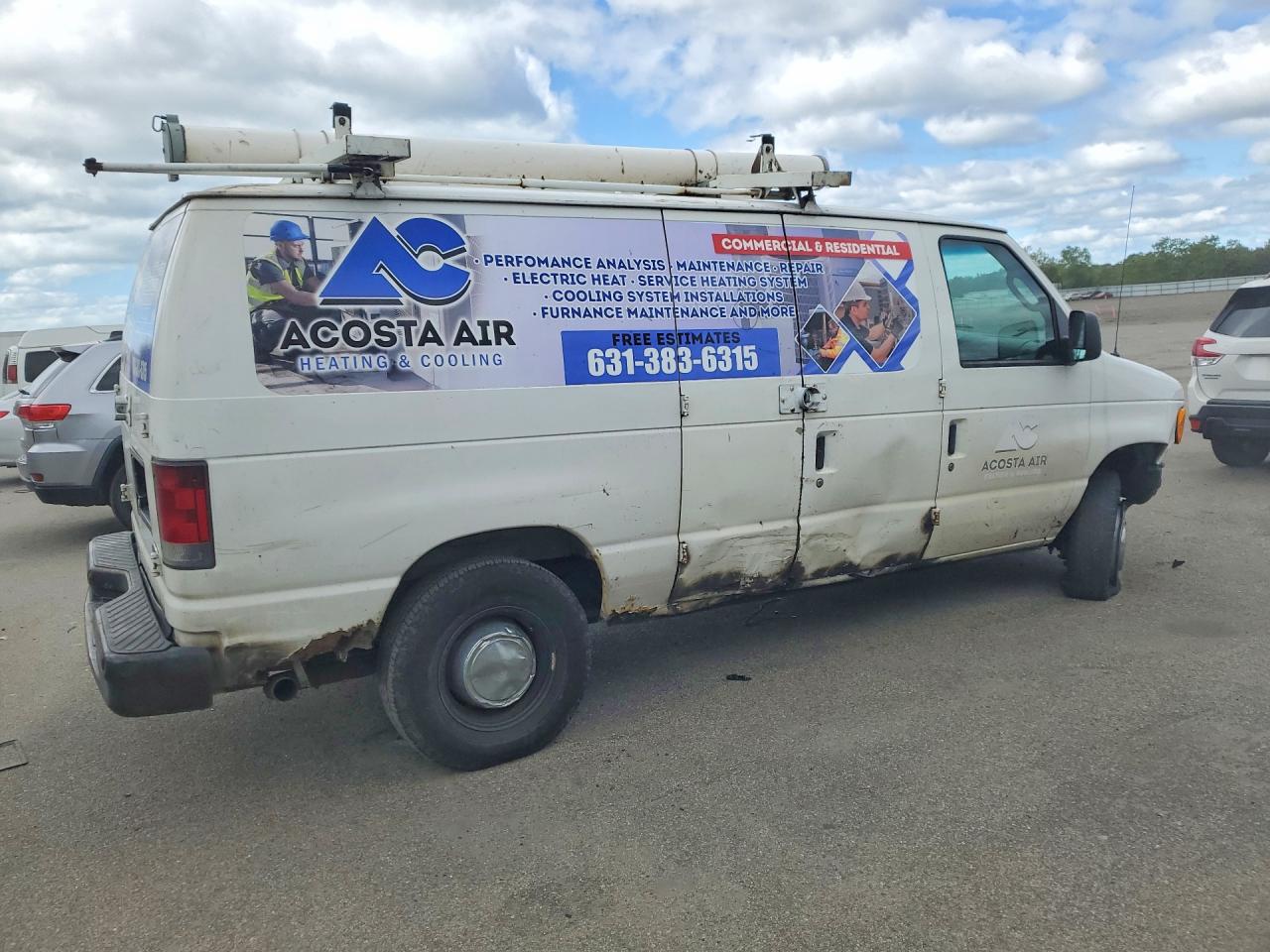2006 Ford Econoline E350 Super Duty Van White vin: 1FTSE34L96HB35116