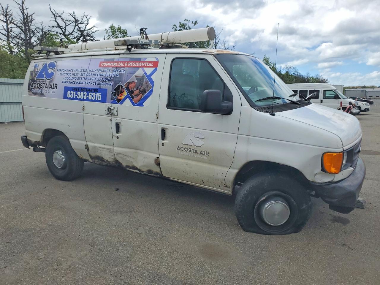 2006 Ford Econoline E350 Super Duty Van White vin: 1FTSE34L96HB35116