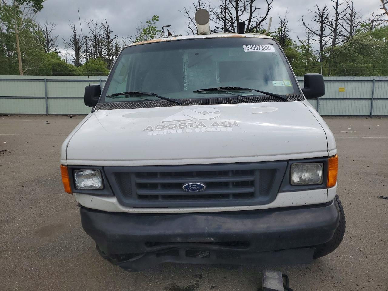 2006 Ford Econoline E350 Super Duty Van White vin: 1FTSE34L96HB35116