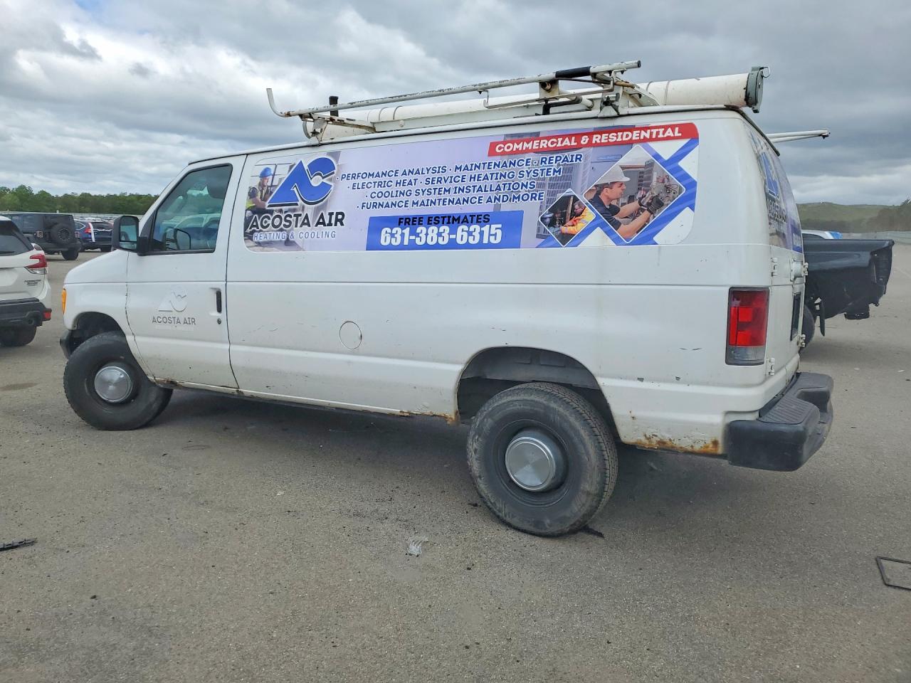 2006 Ford Econoline E350 Super Duty Van White vin: 1FTSE34L96HB35116