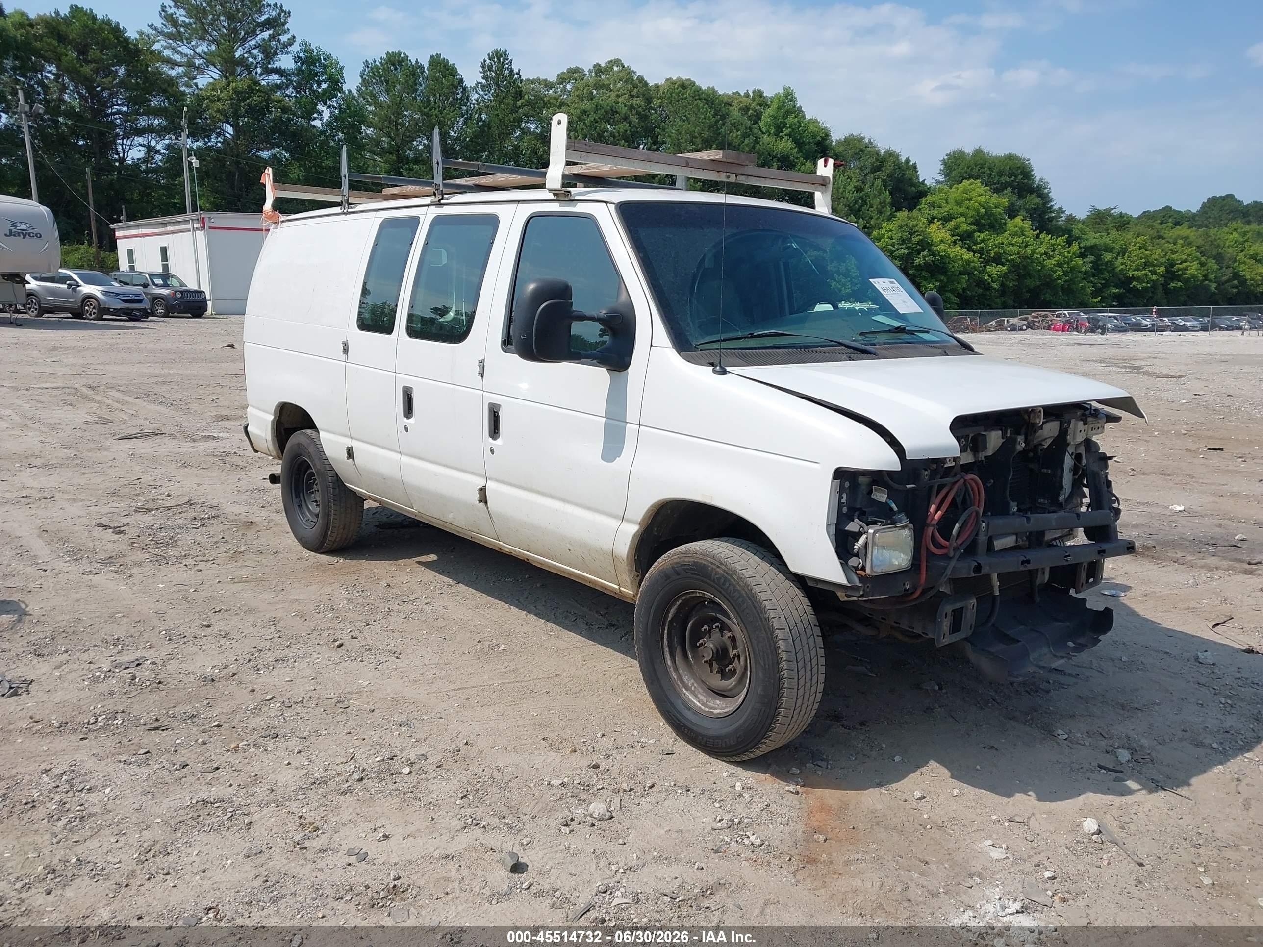 2008 Ford E-350 Super Duty   White vin: 1FTSE34L98DB57921