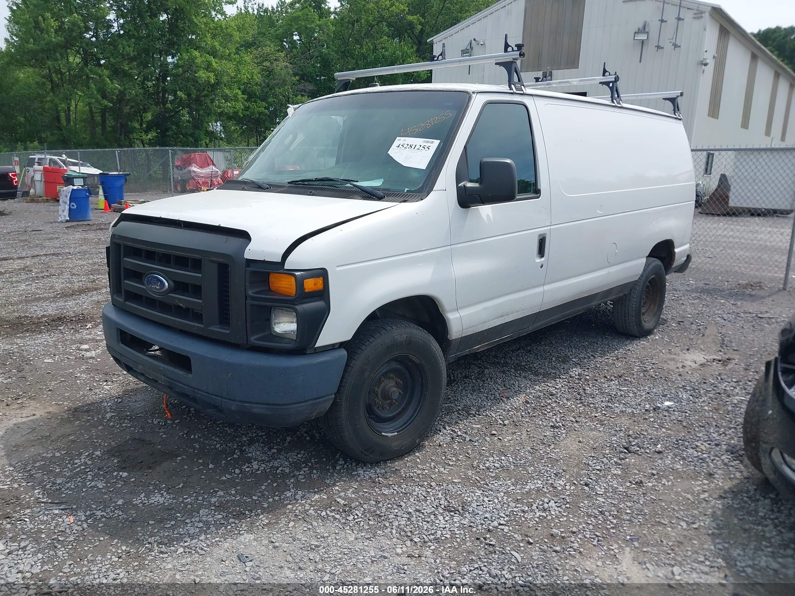 2009 Ford E-350 Super Duty Commercial White vin: 1FTSE34P29DA34529