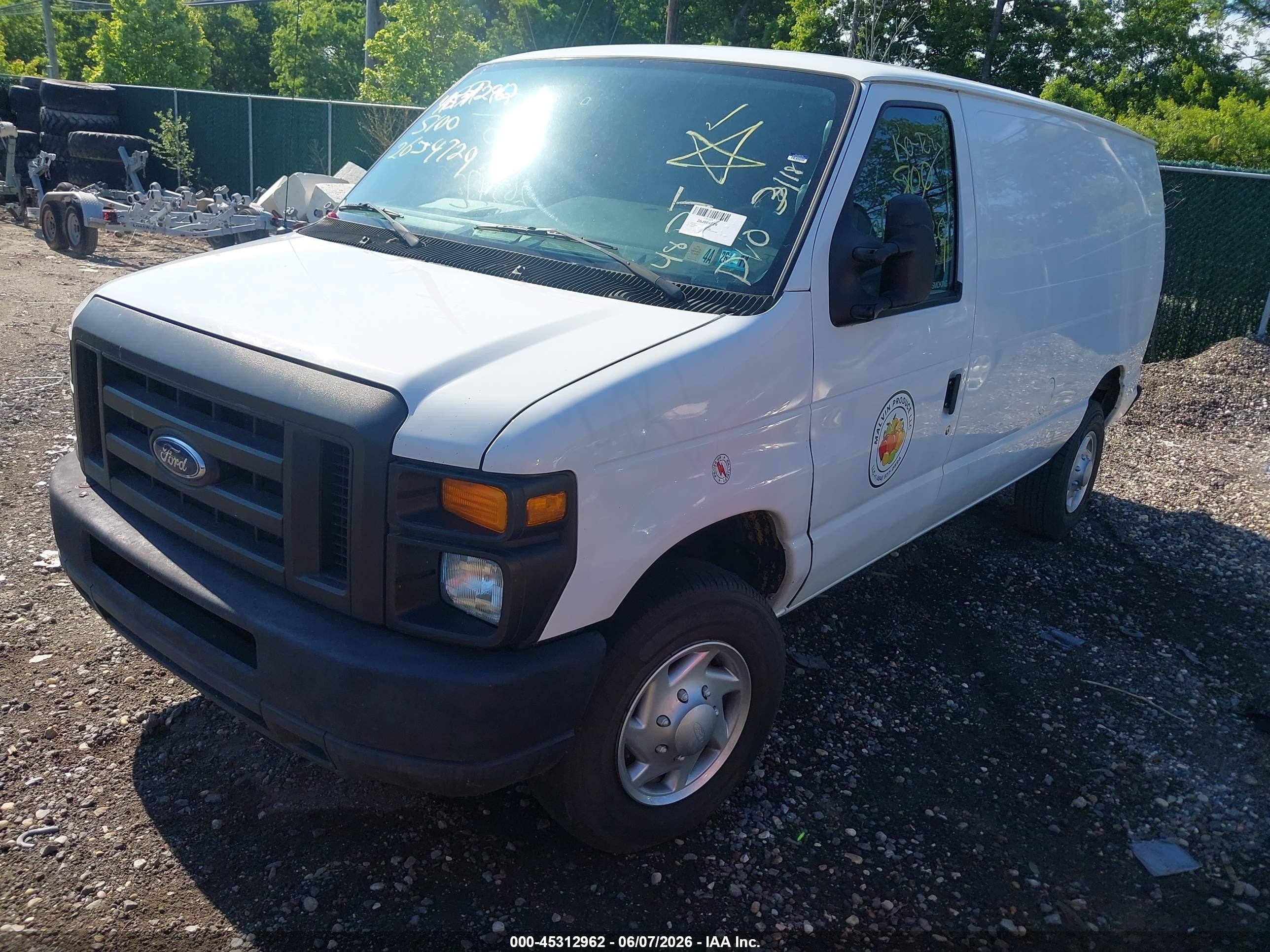 2012 Ford E-350 Super Duty Commercial White vin: 1FTSE3EL0CDA08868