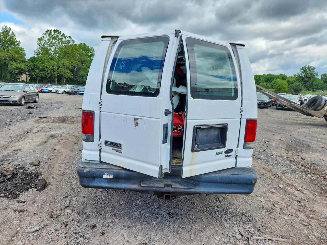2014 Ford Econoline E350 Super Duty Van White vin: 1FTSE3EL0EDA32669