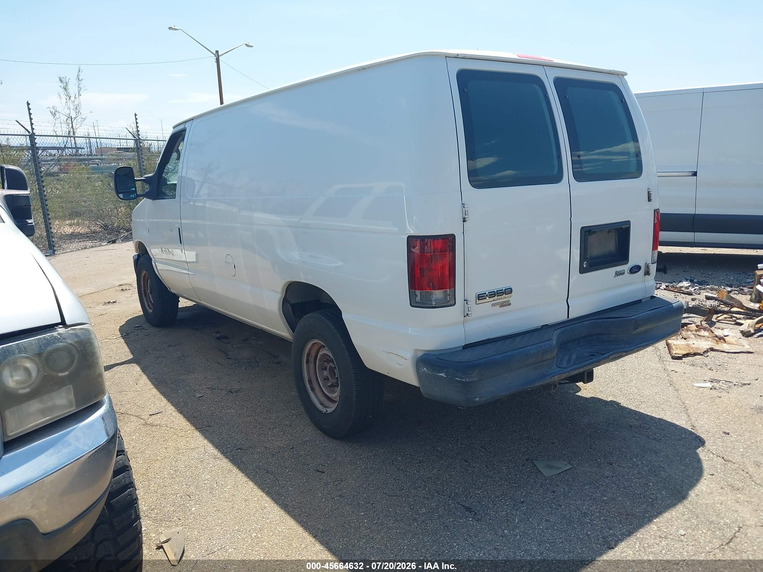 2012 Ford E-350 Super Duty Commercial White vin: 1FTSE3EL1CDA14033