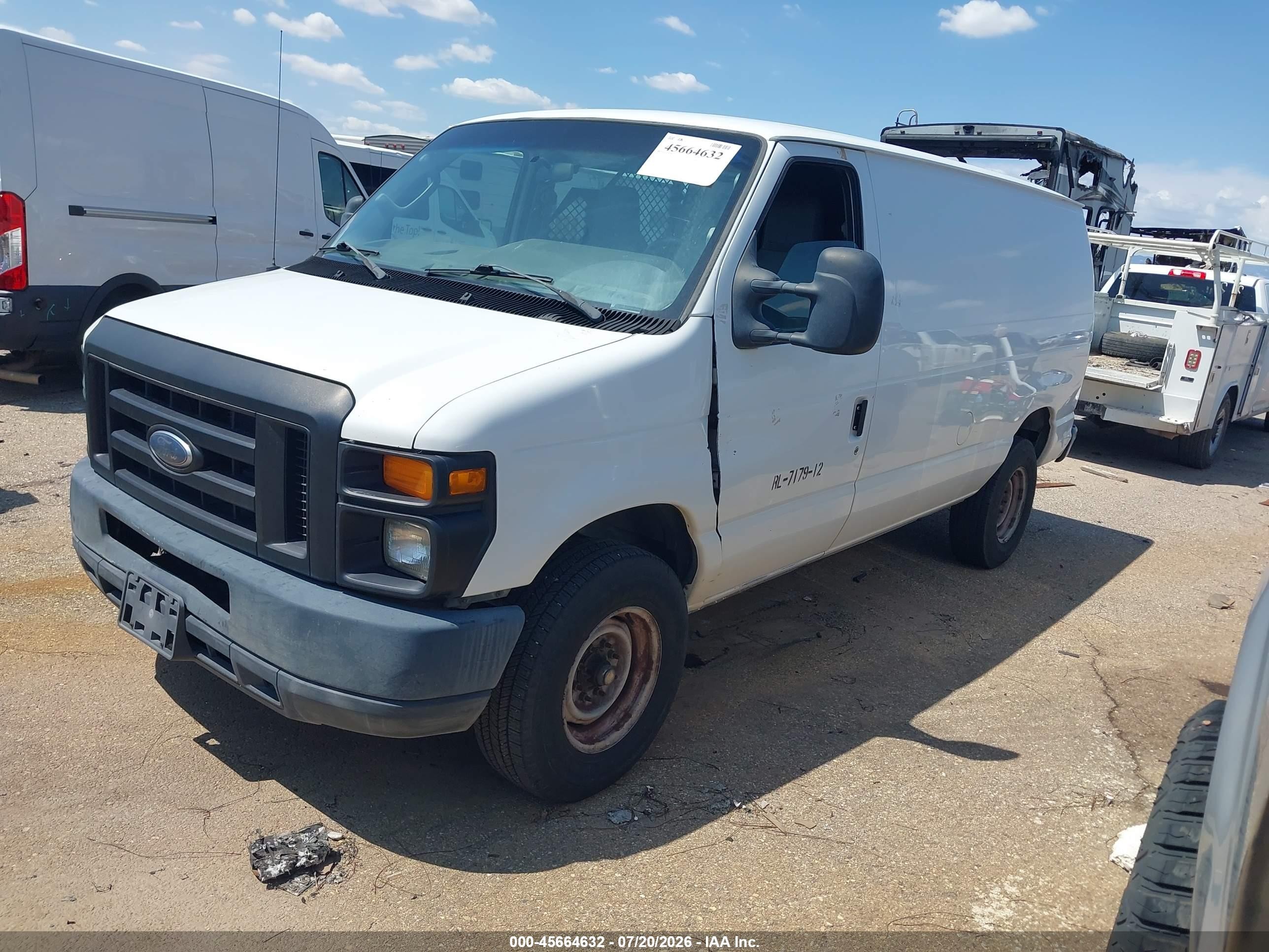 2012 Ford E-350 Super Duty Commercial White vin: 1FTSE3EL1CDA14033