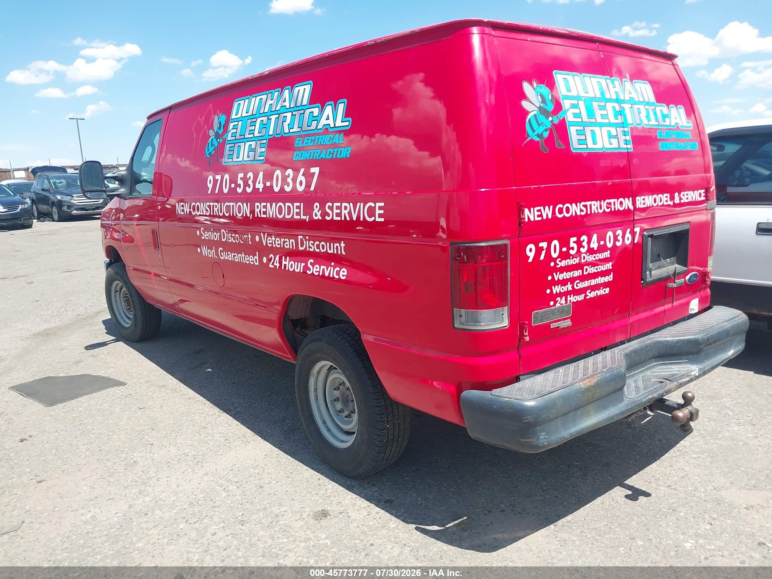 2011 Ford E-350 Super Duty Commercial Red vin: 1FTSE3EL2BDB13605