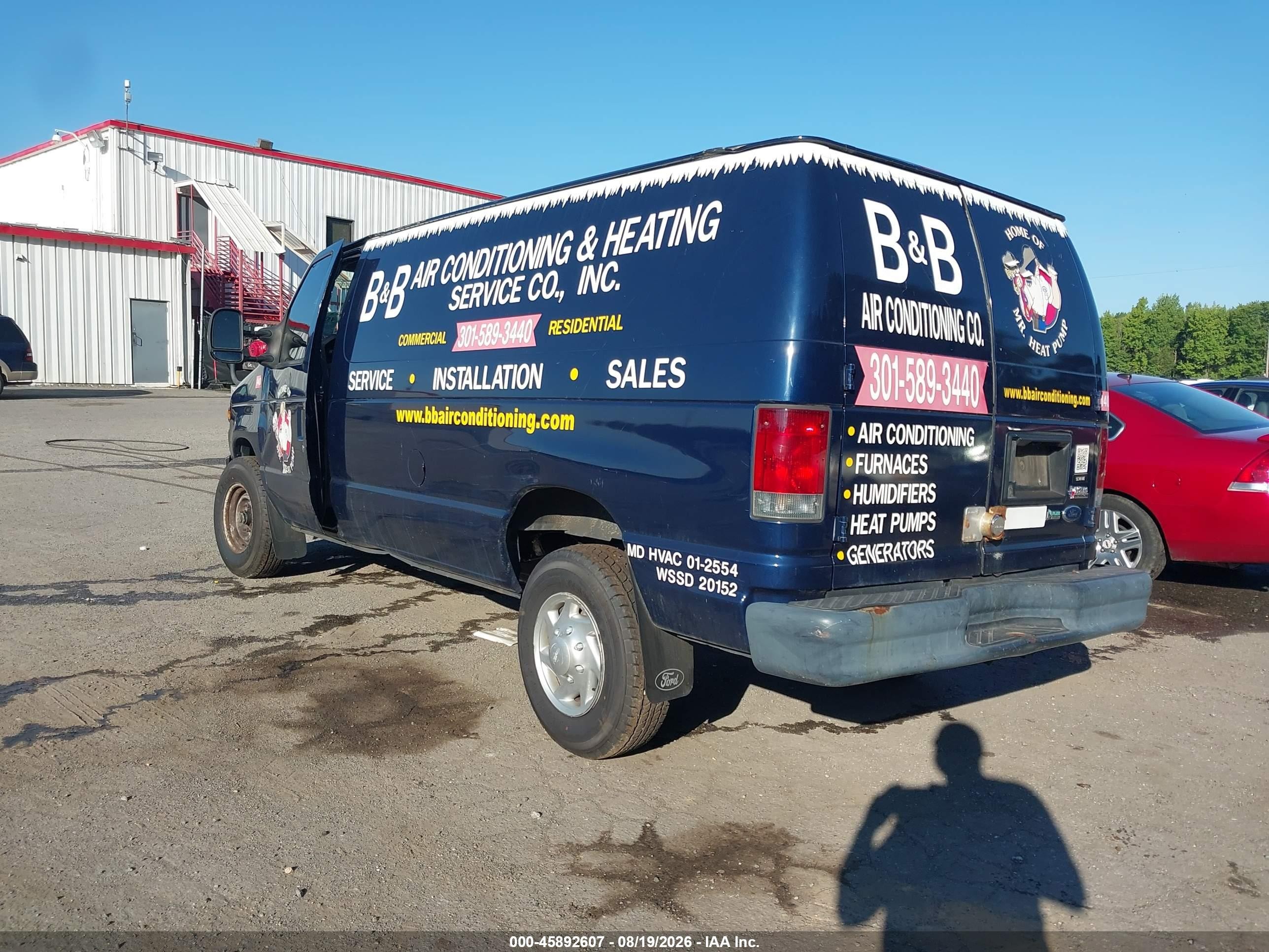 2011 Ford E-350 Super Duty Commercial Blue vin: 1FTSE3EL4BDA17958