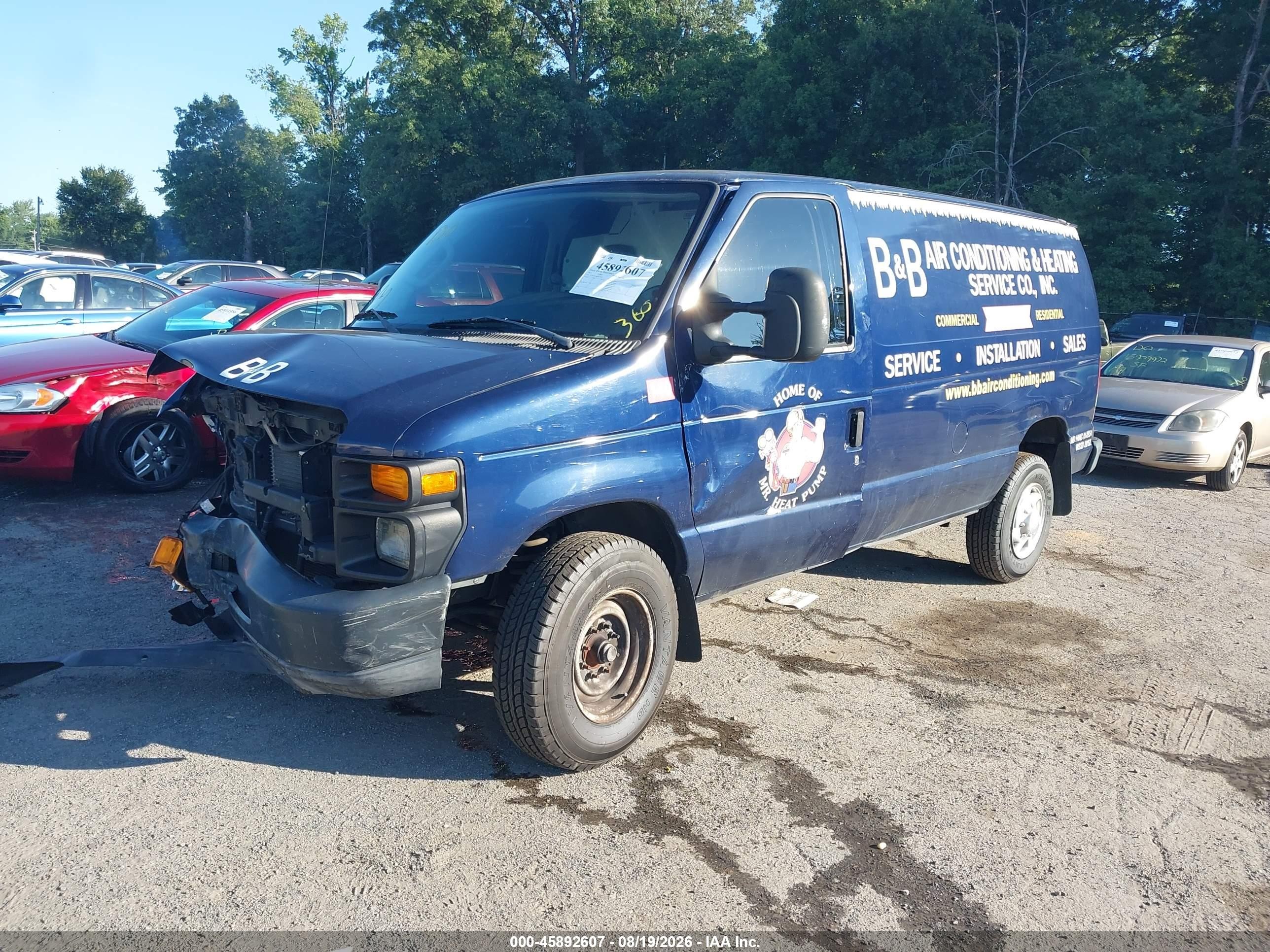 2011 Ford E-350 Super Duty Commercial Blue vin: 1FTSE3EL4BDA17958