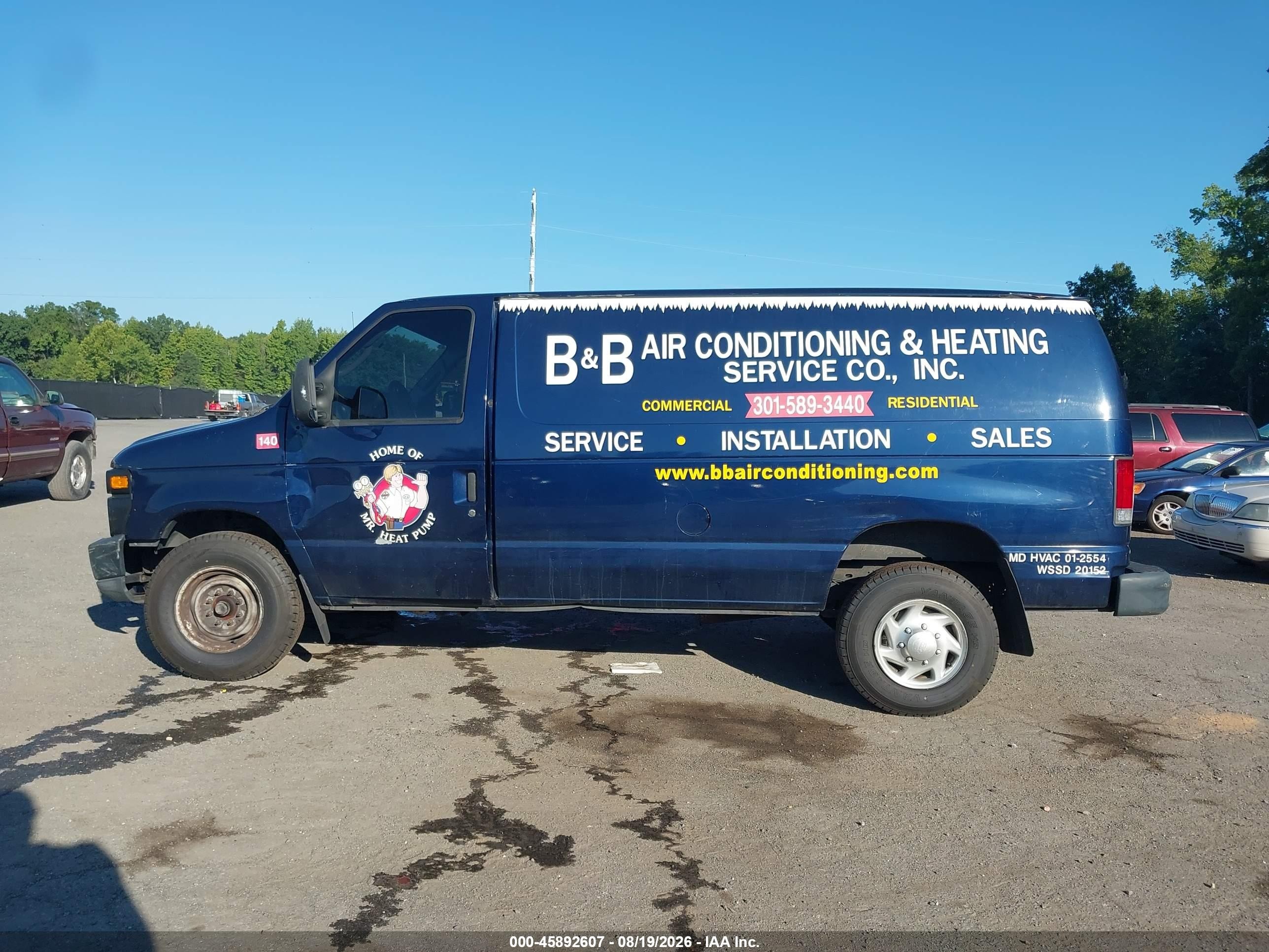 2011 Ford E-350 Super Duty Commercial Blue vin: 1FTSE3EL4BDA17958