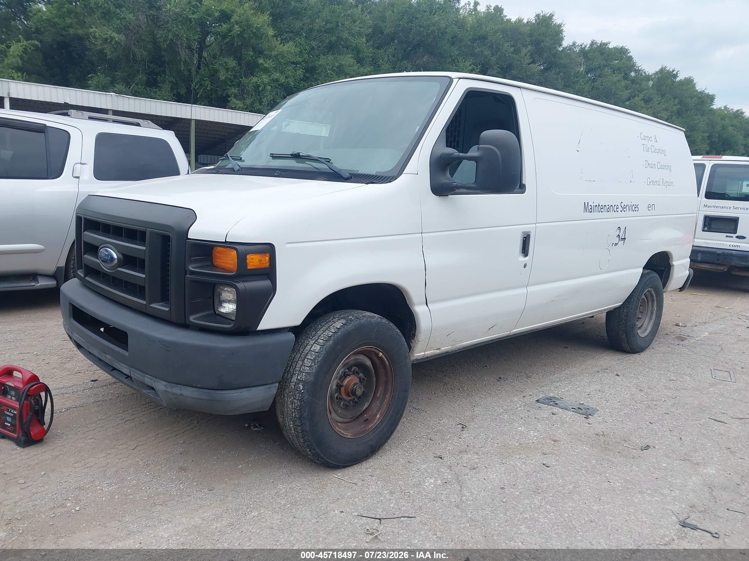 2010 Ford E-350 Super Duty Commercial/recreational White vin: 1FTSE3EL7ADB02873