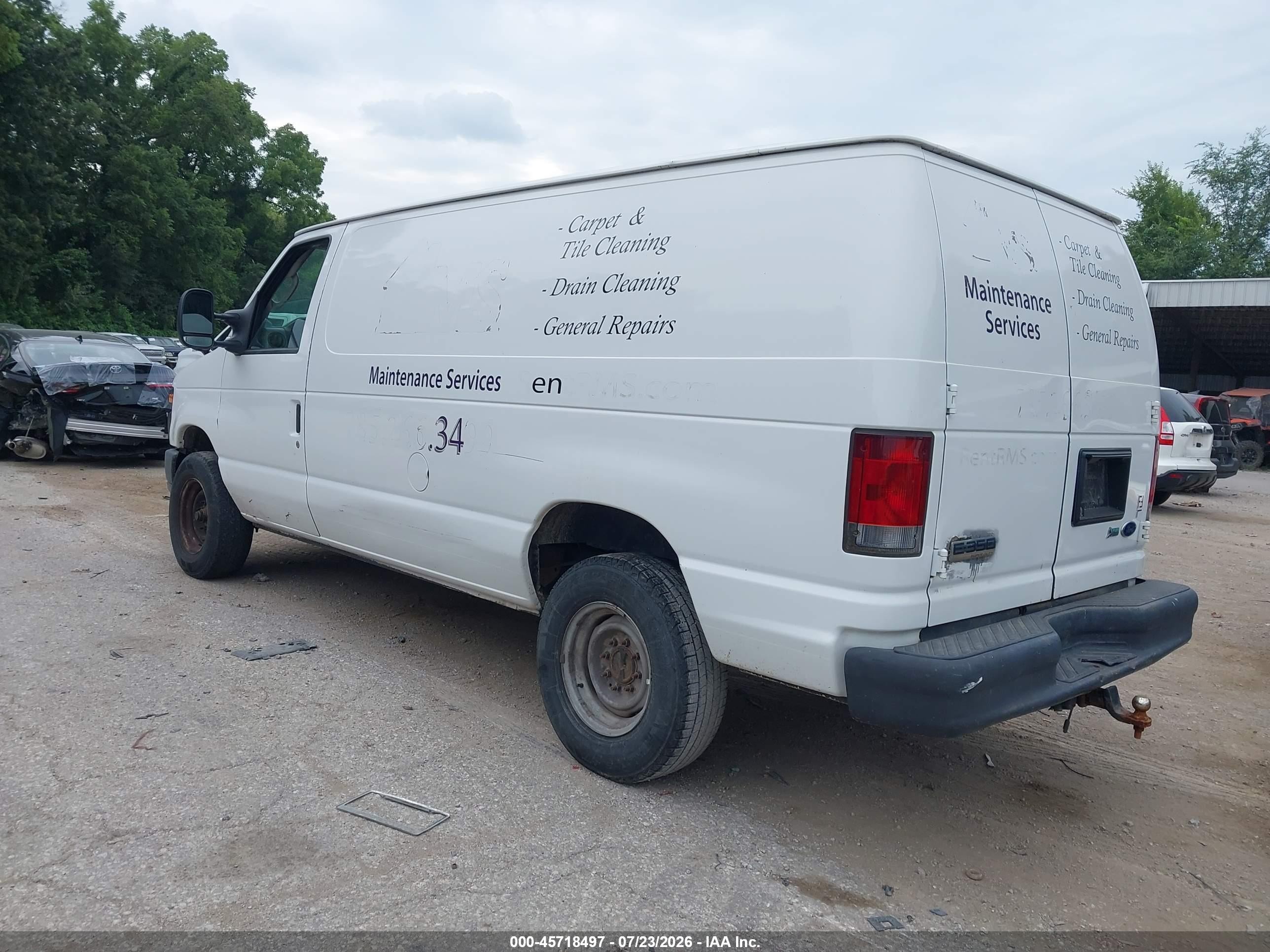 2010 Ford E-350 Super Duty Commercial/recreational White vin: 1FTSE3EL7ADB02873