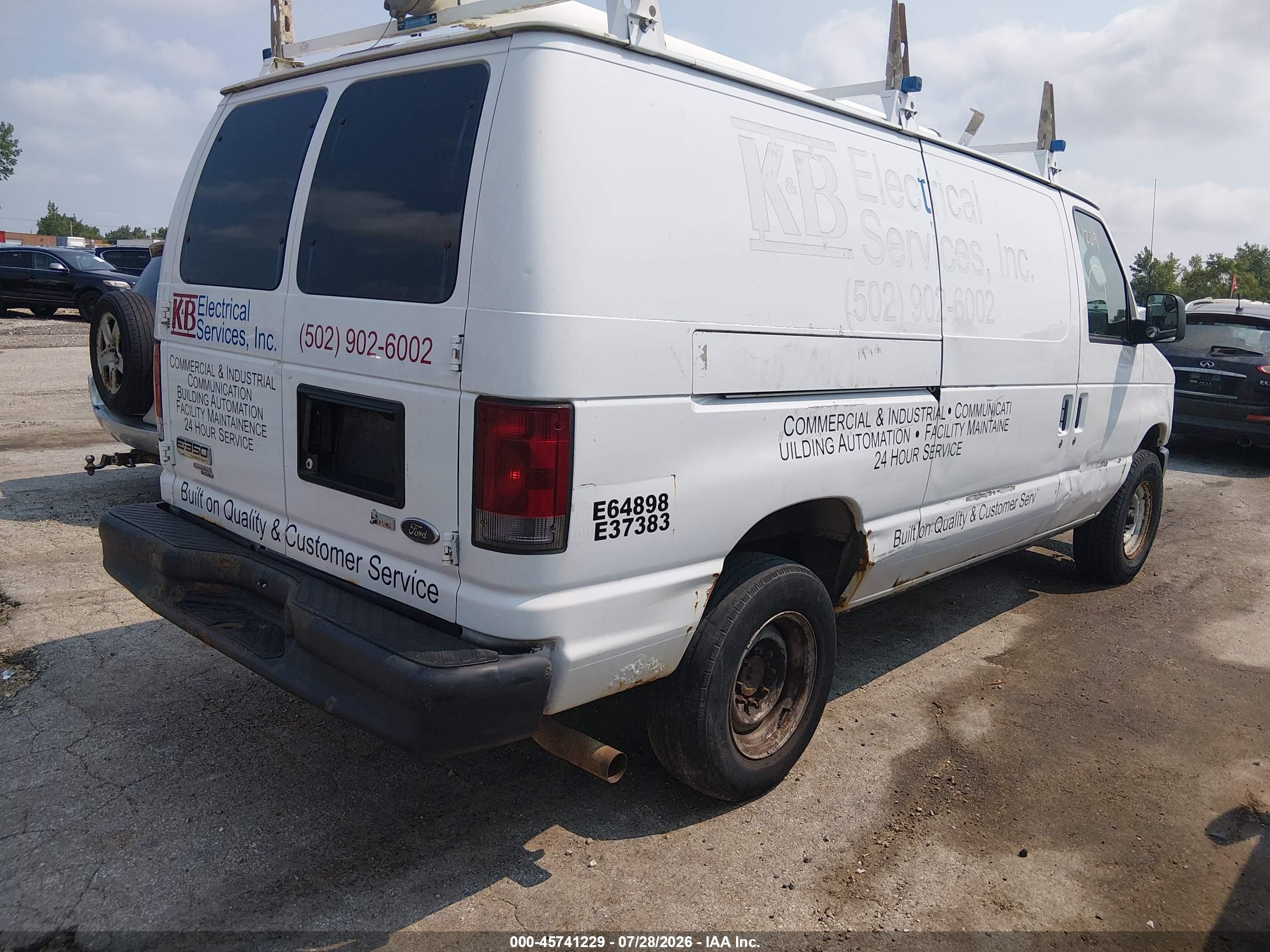 2012 Ford E-350 Super Duty Commercial Белый vin: 1FTSE3EL7CDB37030
