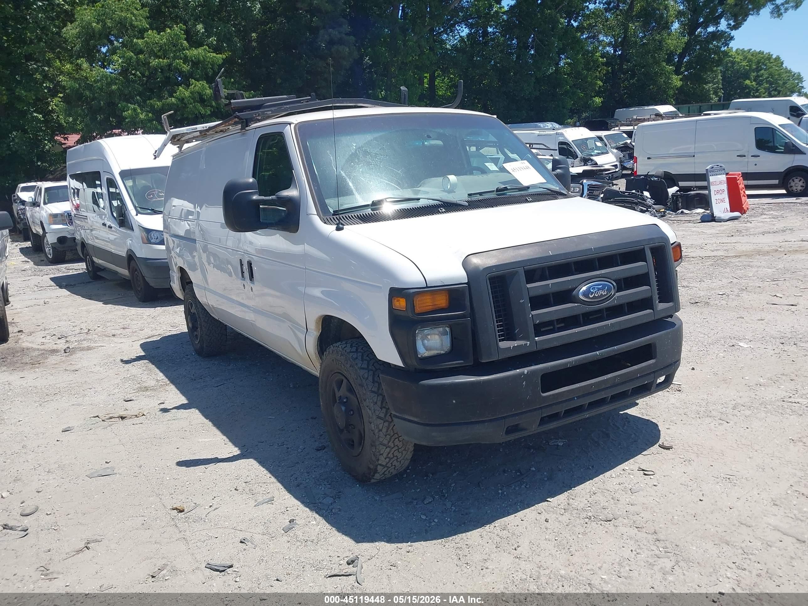 2012 Ford E-350 Super Duty Commercial White vin: 1FTSE3EL8CDA43562