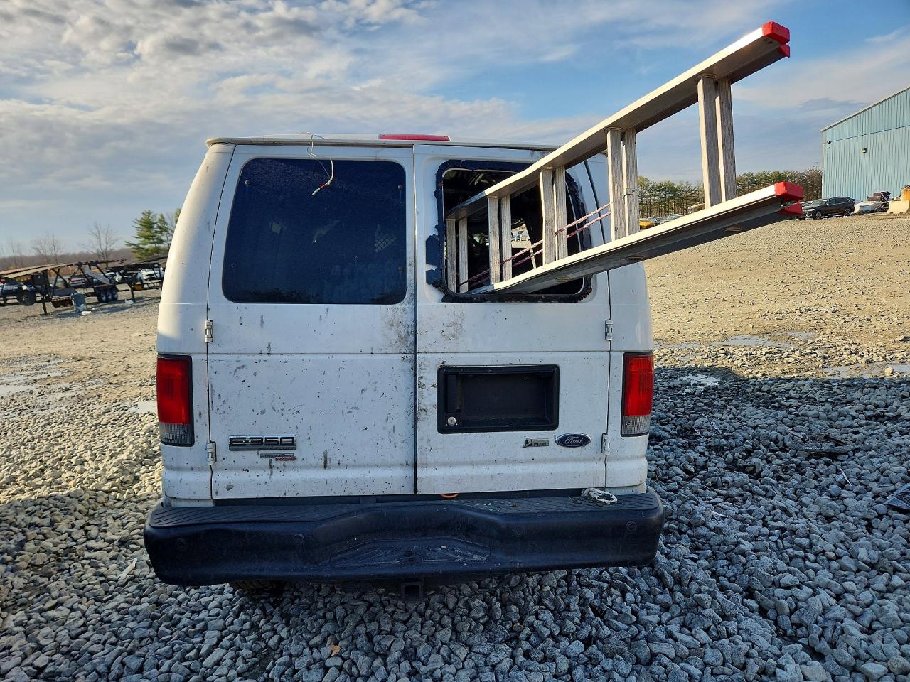 2014 Ford Econoline E350 Super Duty Van White vin: 1FTSE3EL9EDA73933